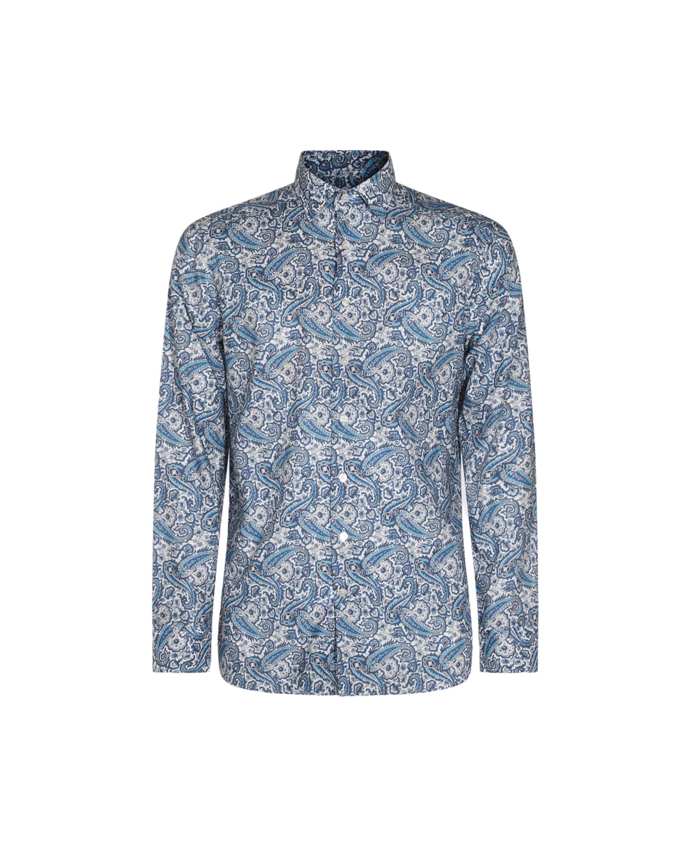 Etro Blue Cotton Shirt