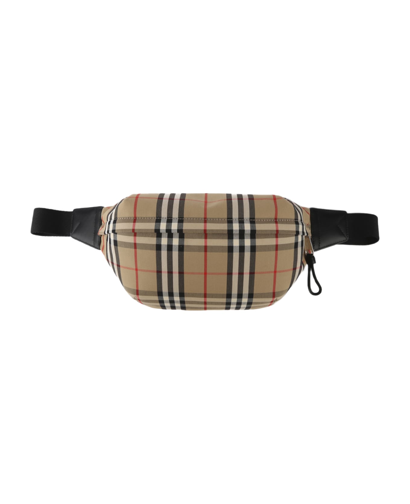 Burberry Check Print Canvas Belt Bag - Archive beige