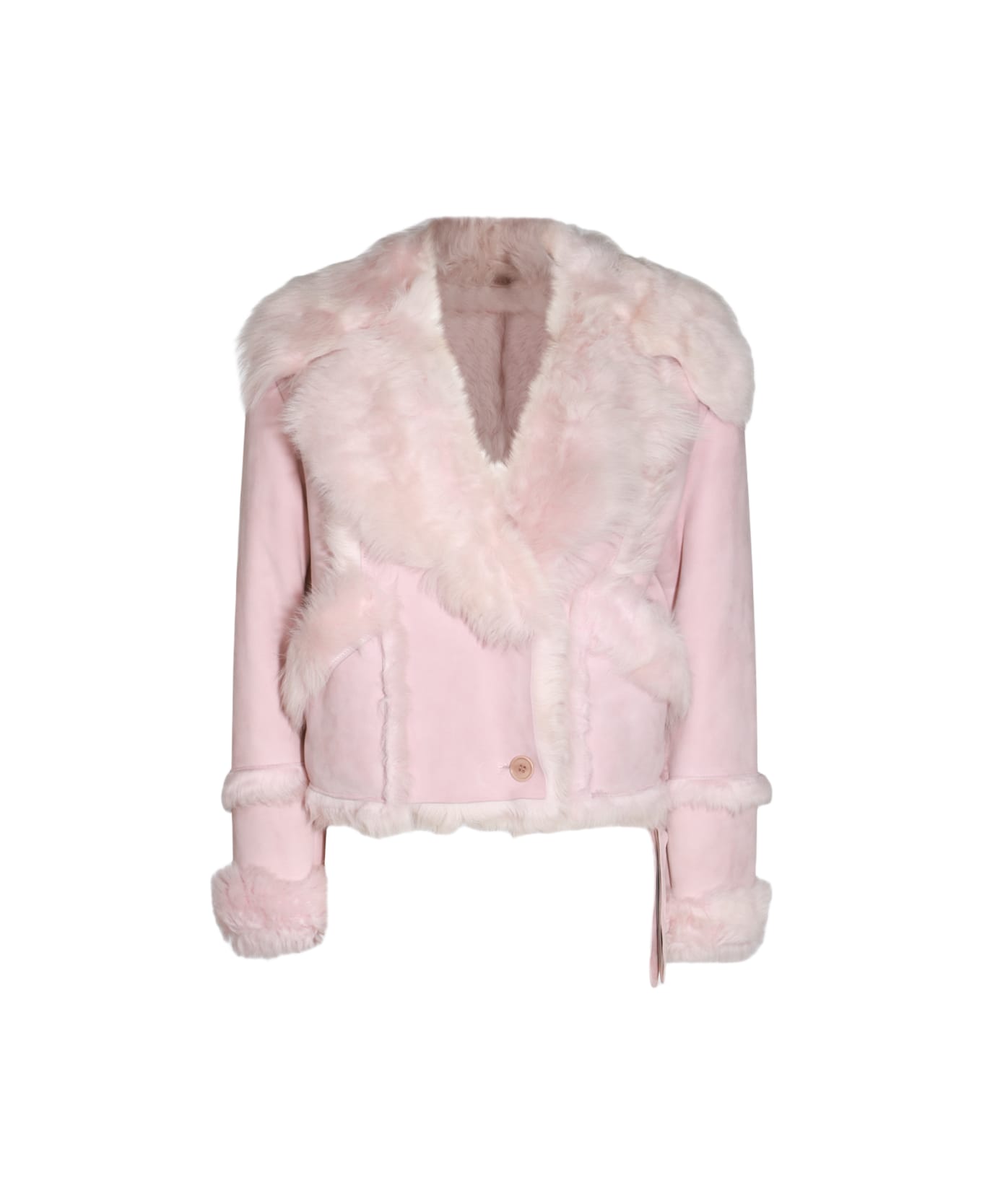 ジャケット SALVATORE SANTORO PINK LEATHER JACKET Salvatore Santoro Pink Leather Jacket | italist
