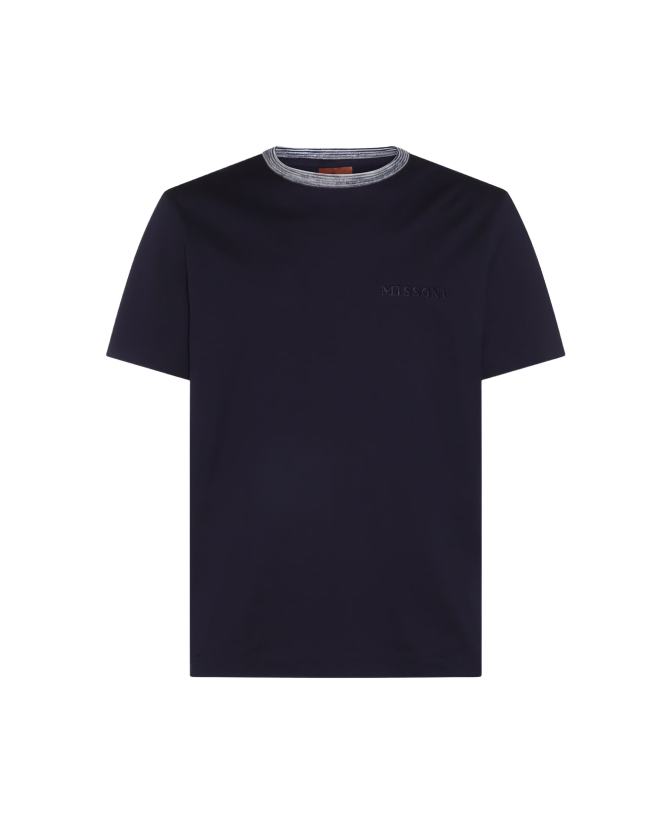 Missoni Black Cotton T-shirt Missoni - BLUE