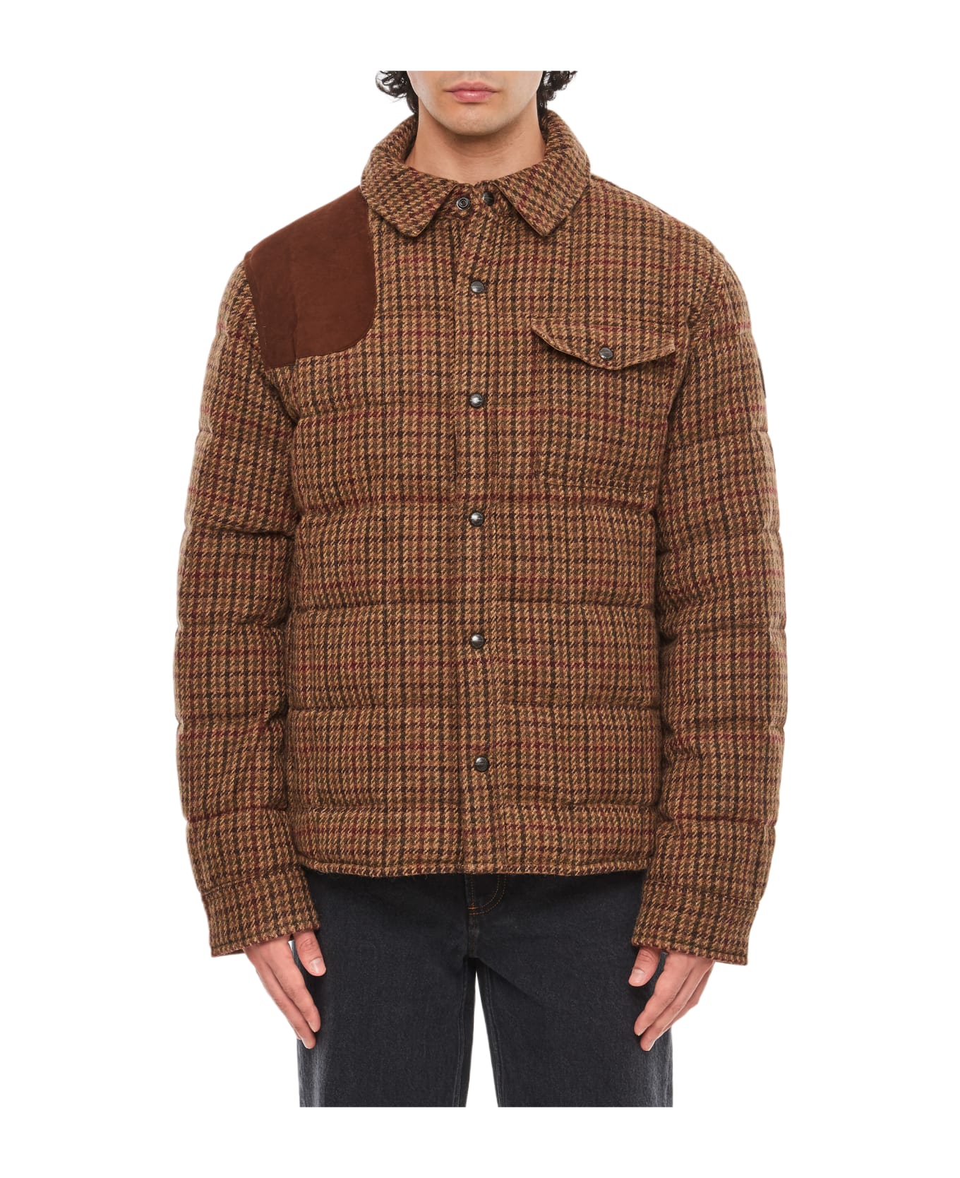 Polo Ralph Lauren Down Jacket Insulated Shirt Jacket - Brown