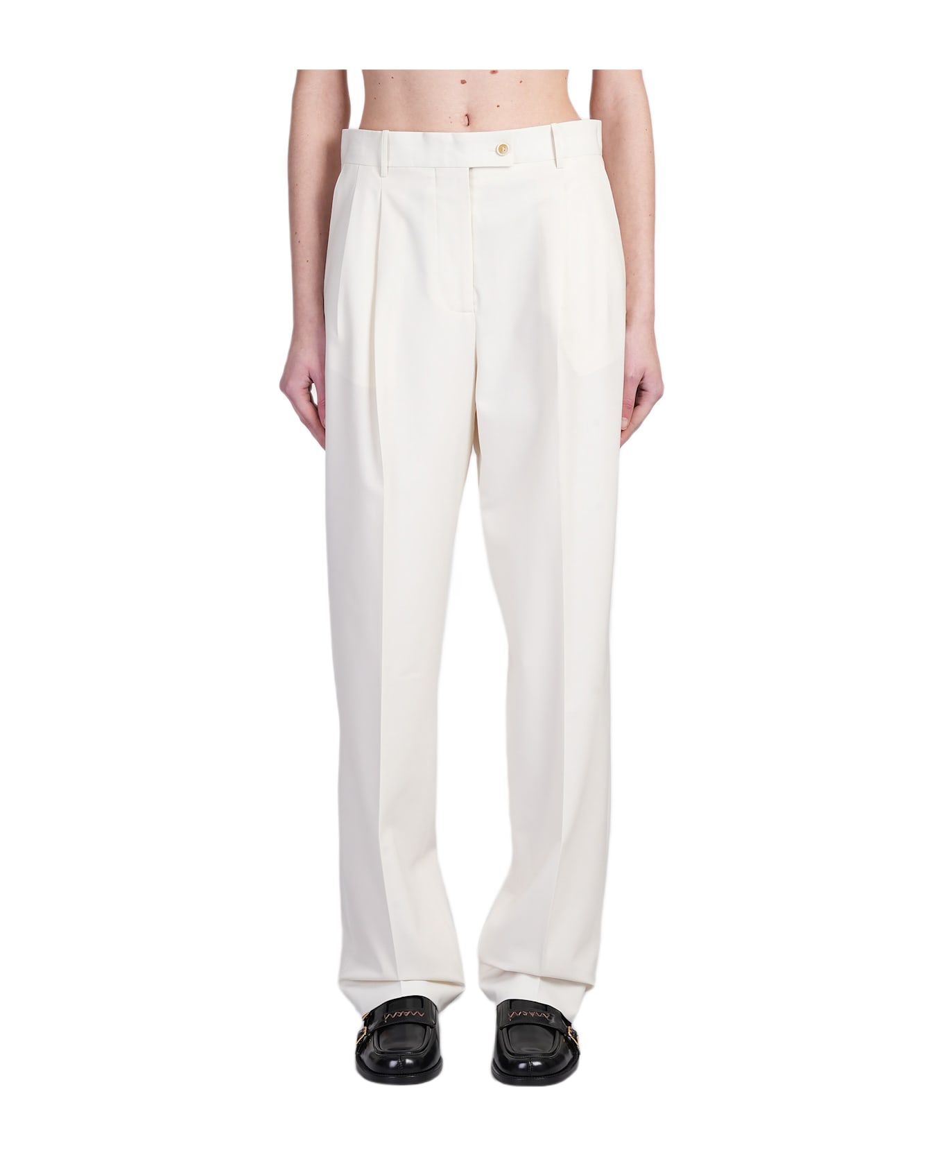 Marni Pants In Beige Wool - beige