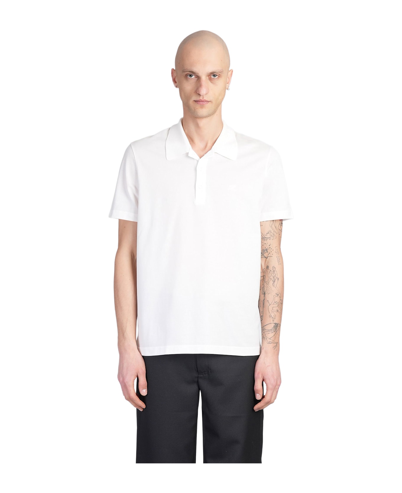 Courrèges Polo In Beige Cotton - beige