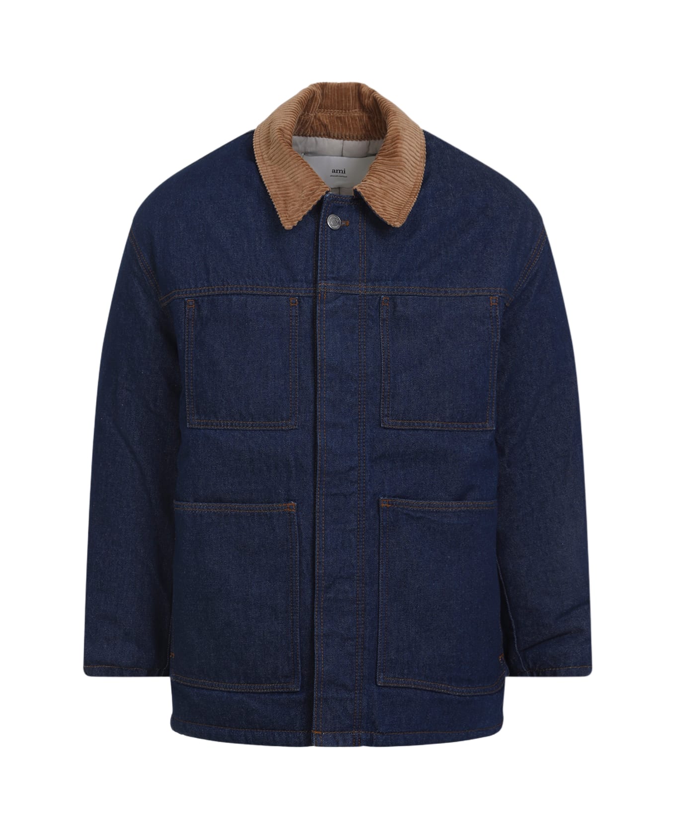 Ami Alexandre Mattiussi Padded Worker Jacket - Indigo