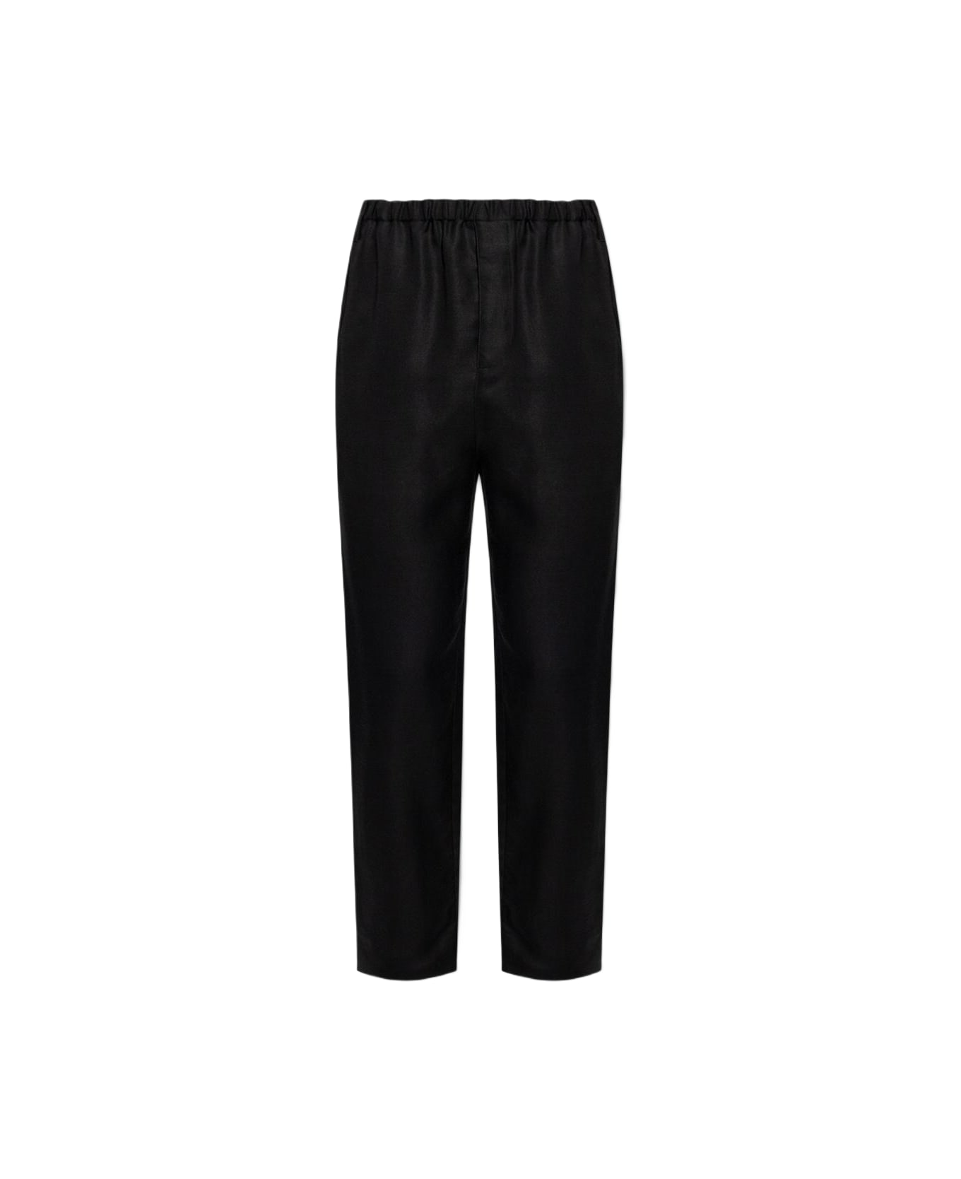 Saint Laurent Trousers With Tapered Legs - Black