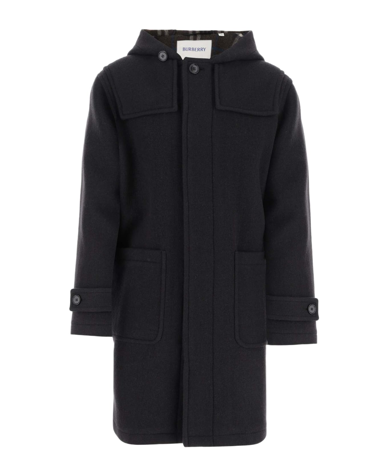 Burberry Wool Duffle Coat - Black