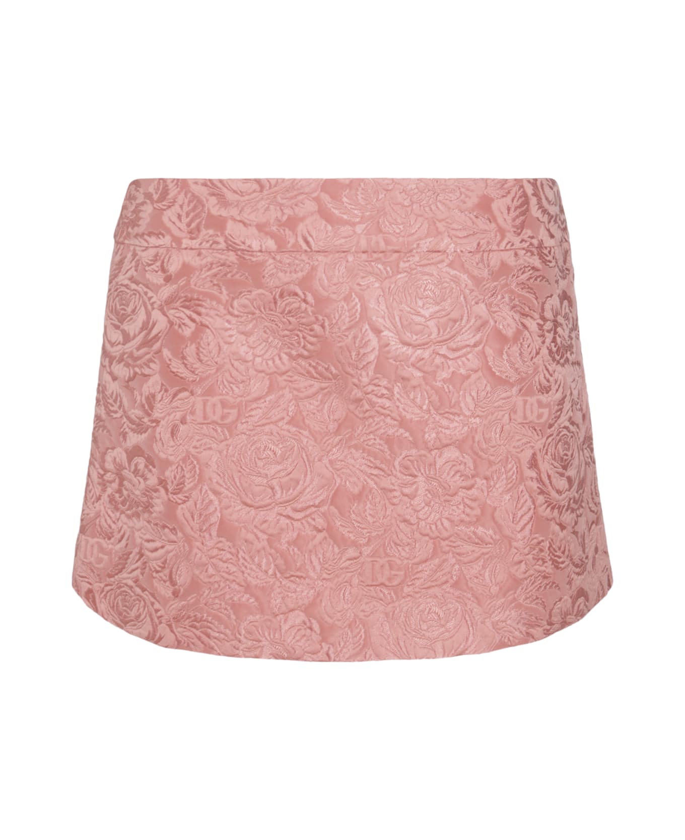 Dolce 
Gabbana Pink Cotton Skirt - ROSA POLVERE