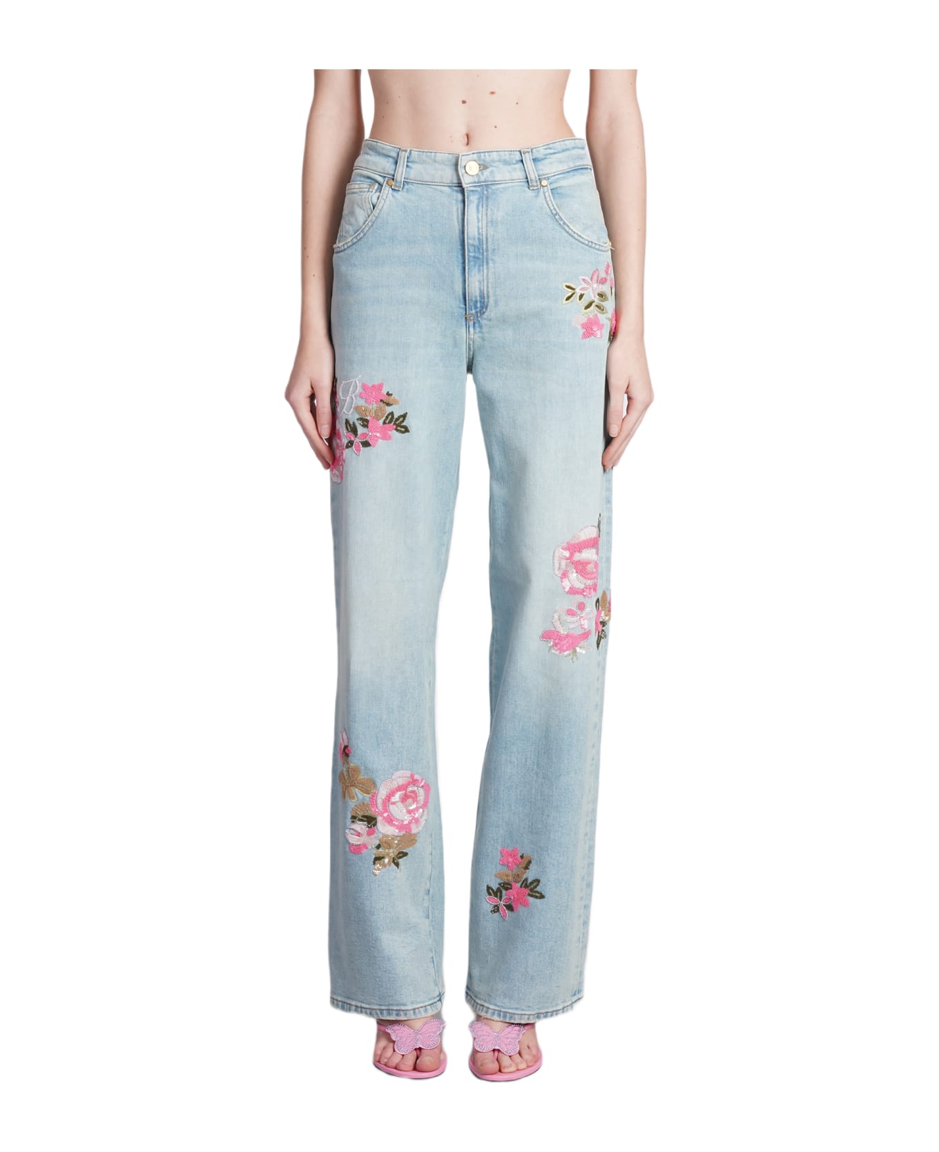 Blumarine Jeans In Blue Denim - blue
