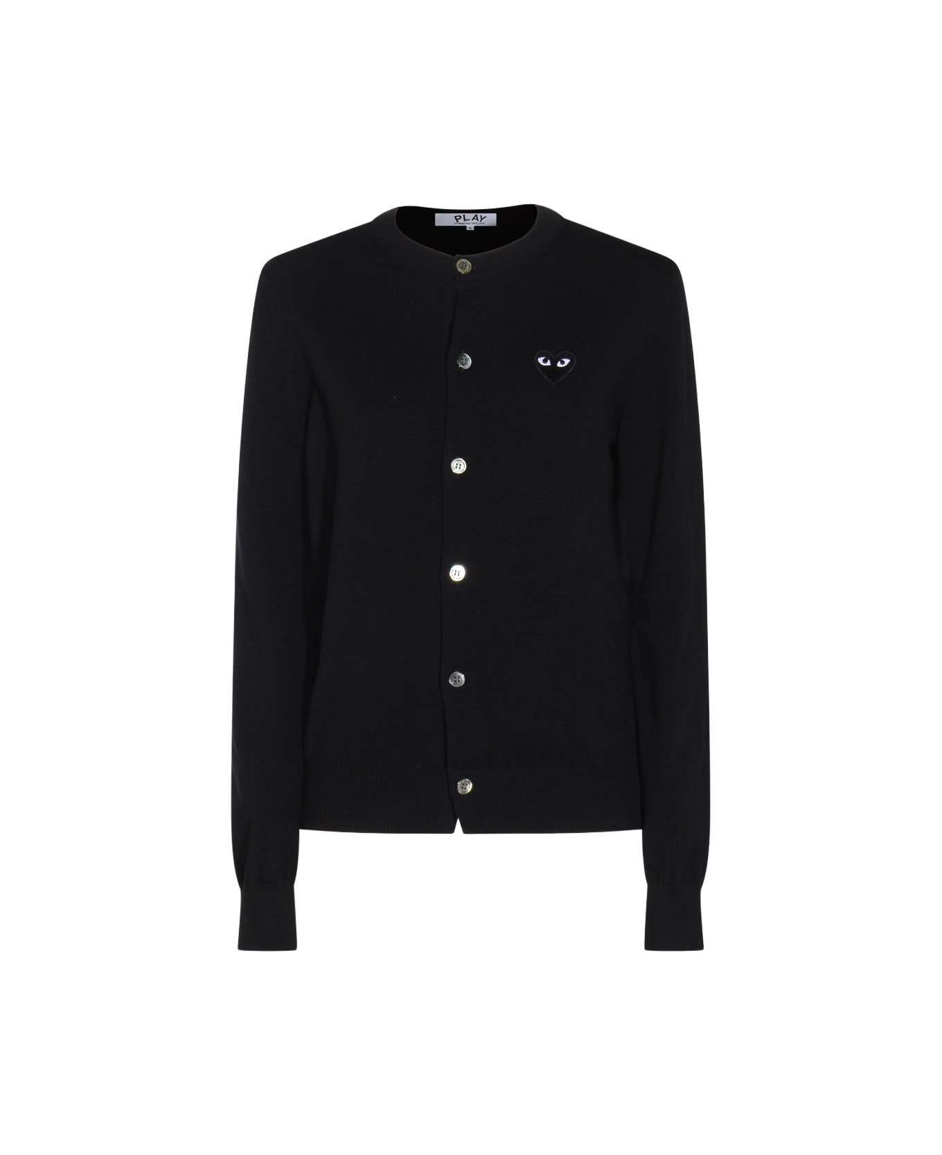 Comme des Garçons Play Black Wool Knitwear - Black