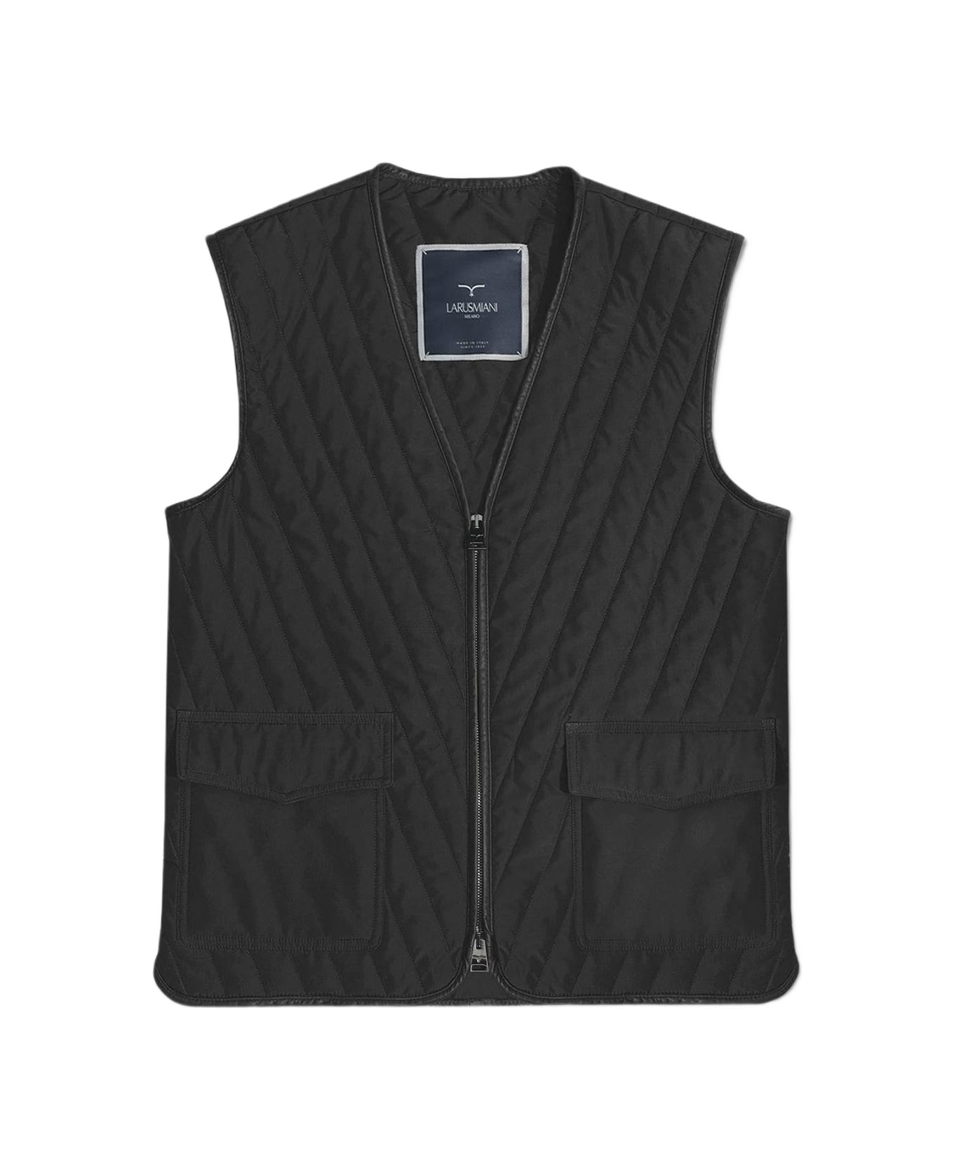 Larusmiani Bristol Gilet Vest - Black