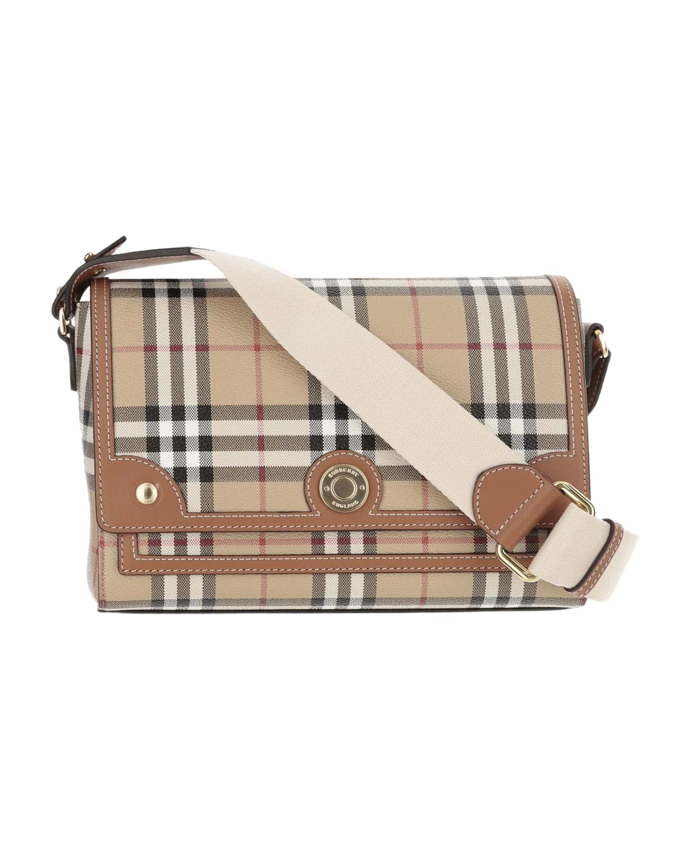 Burberry Bag With Check Pattern - Red