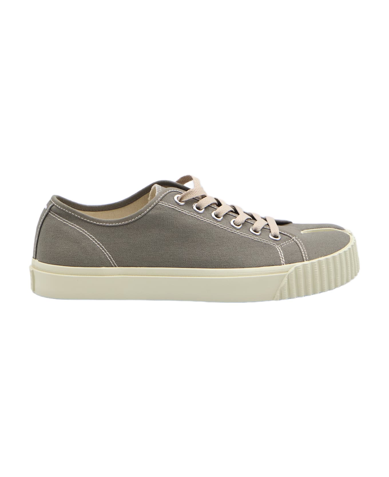 Maison Margiela 'tabi' Grey Tela Sneakers - BEIGE