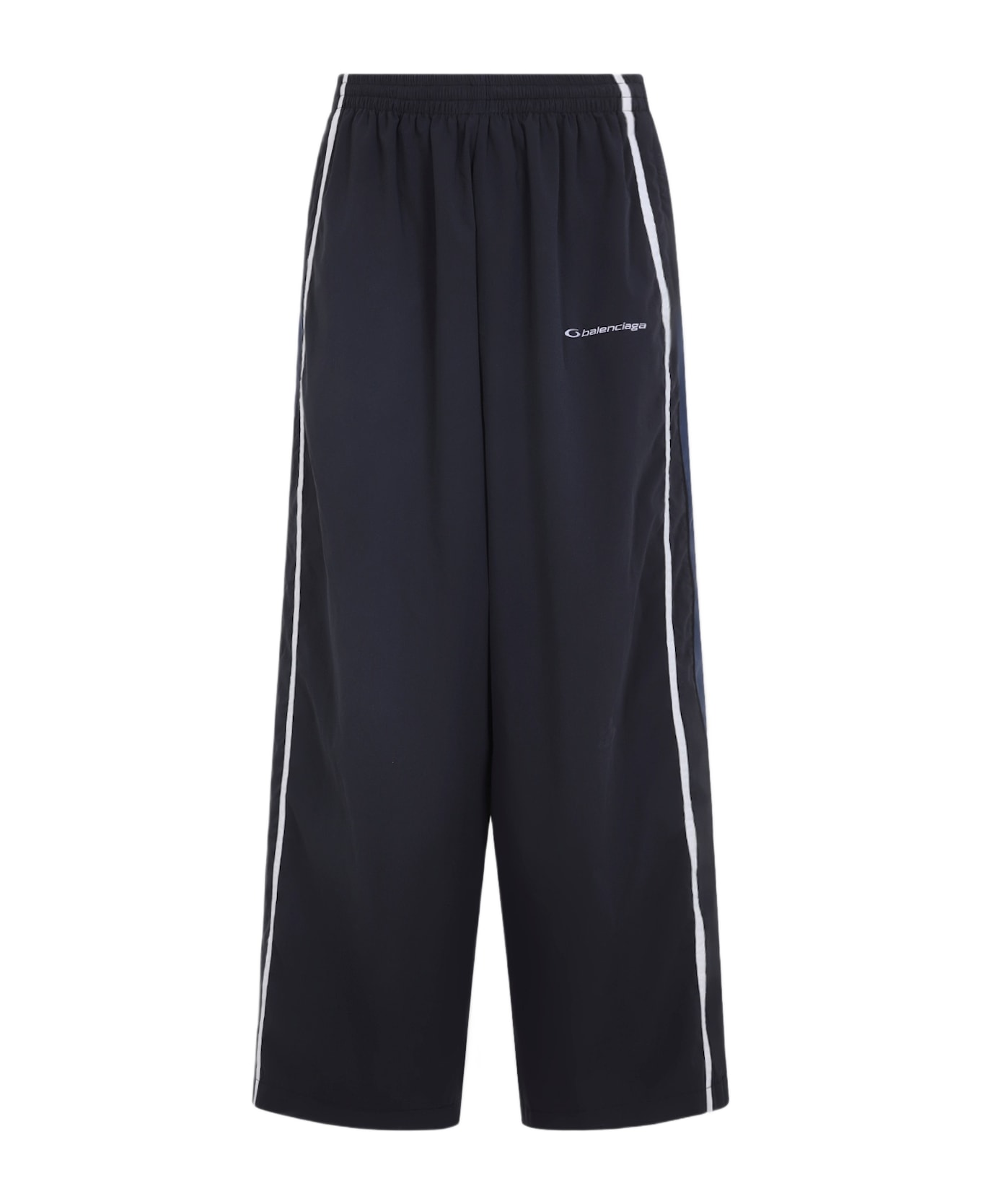 Balenciaga Polyester Track Pants - Washed Black