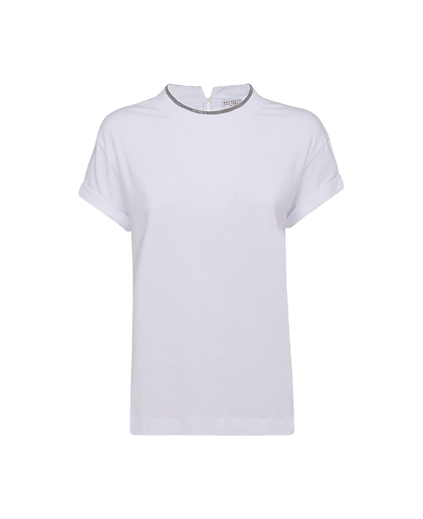 Brunello Cucinelli White Cotton Blend T-shirt - White