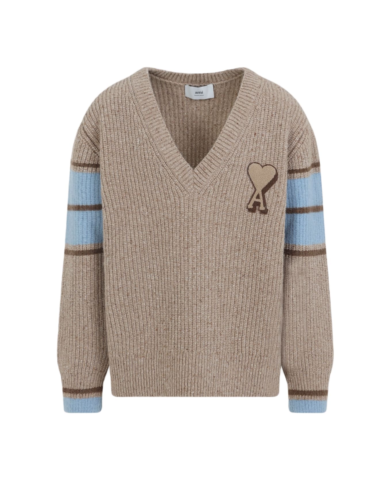 Ami Alexandre Mattiussi College Sweater - Camel