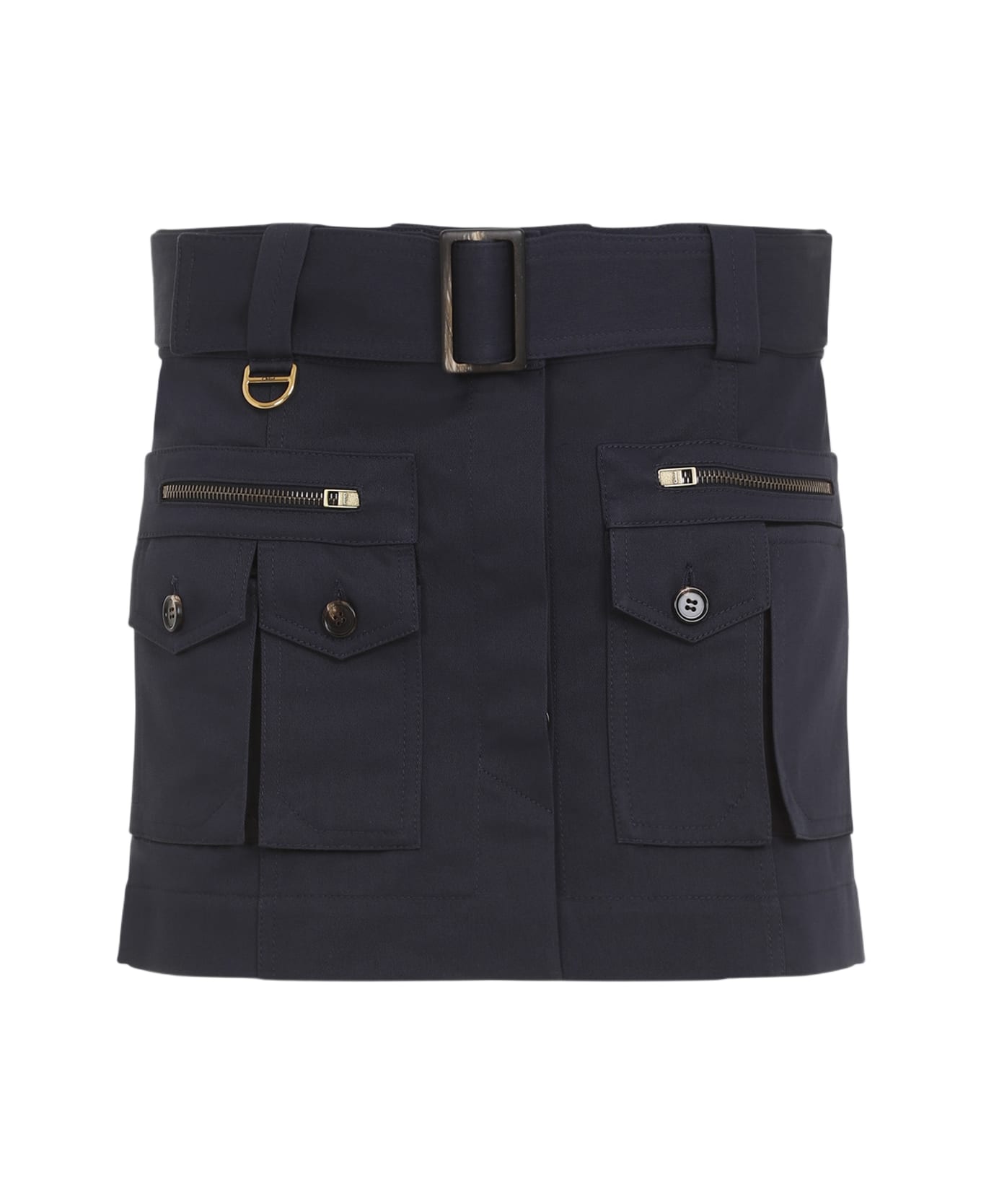 Chloé Cotton Mini Skirt - Z Eclipse Blue