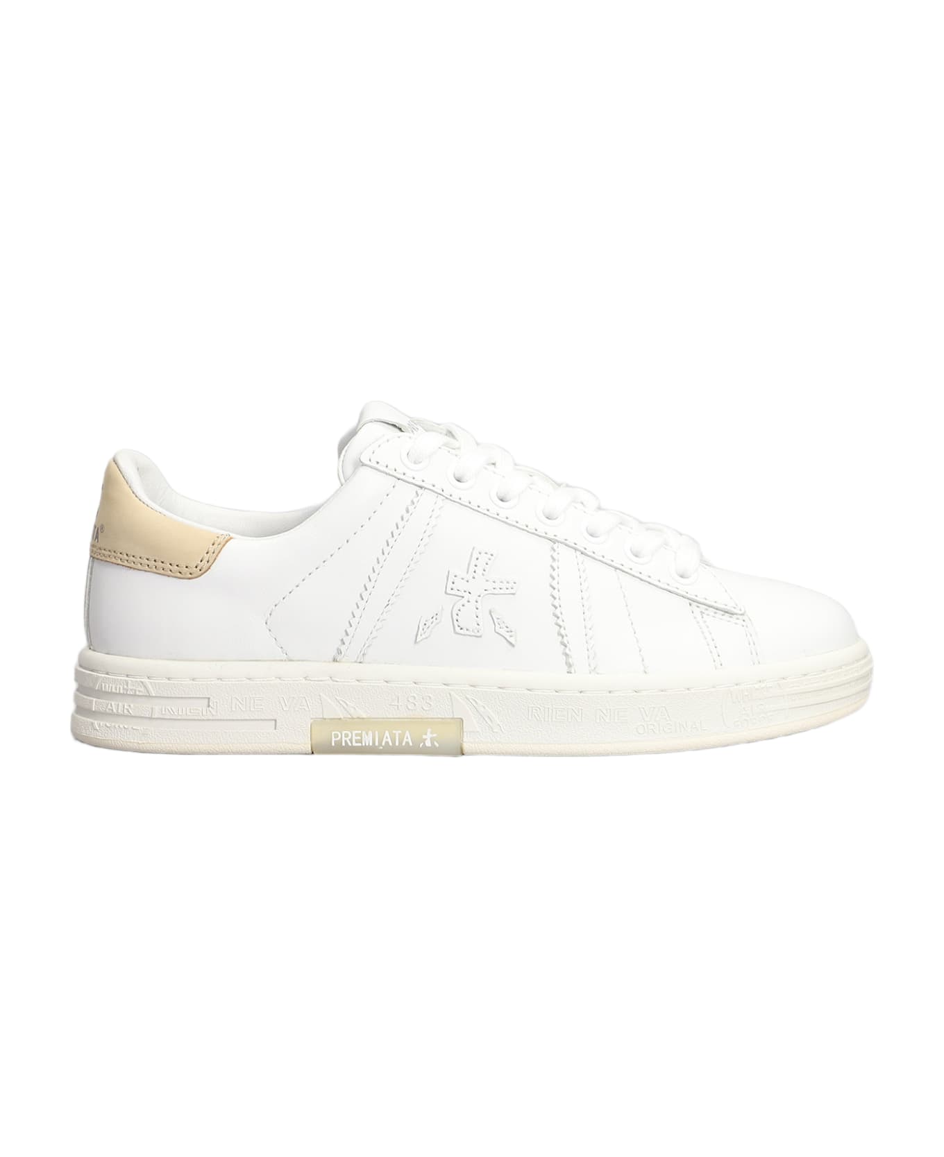 Premiata Russell Sneakers In White Leather - white