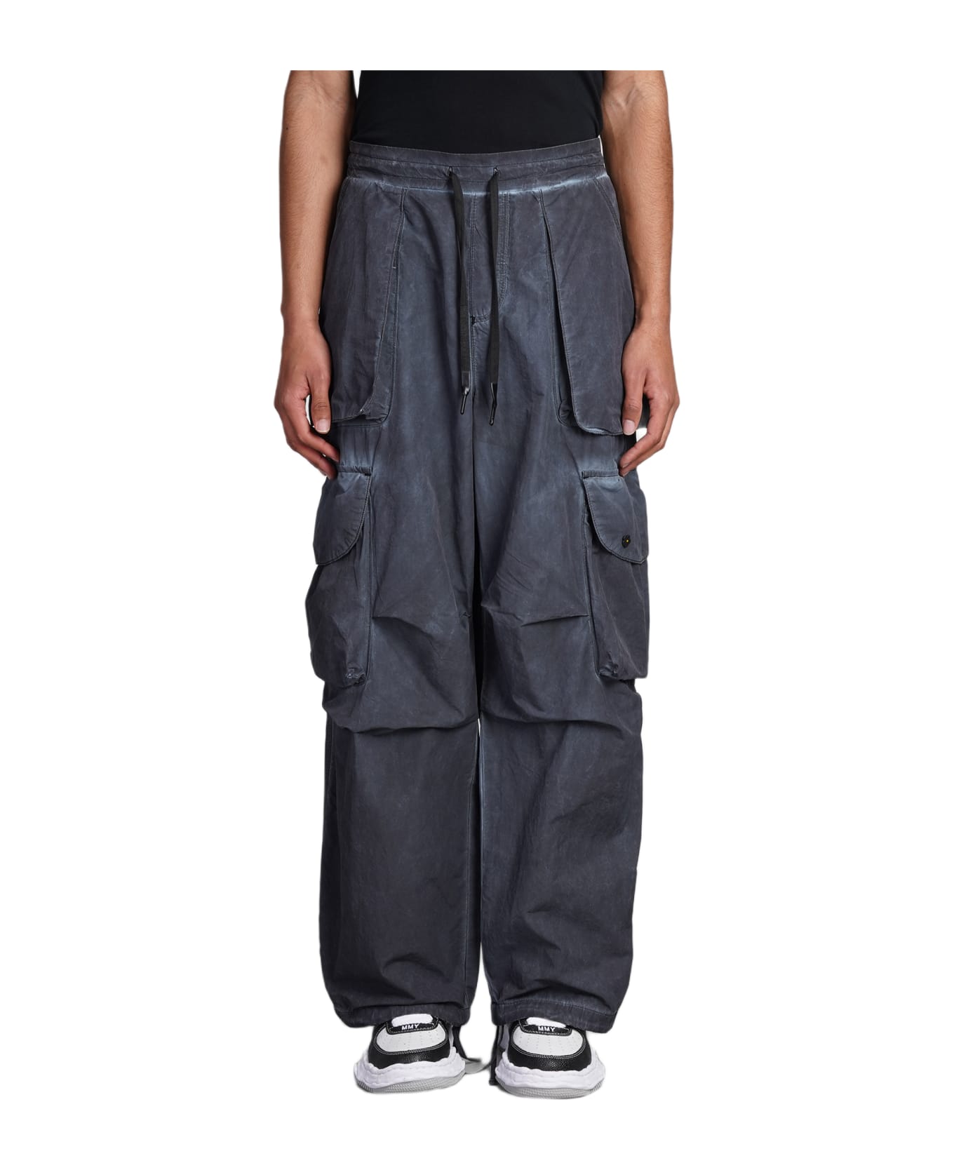 A Paper Kid Pants In Black Cotton