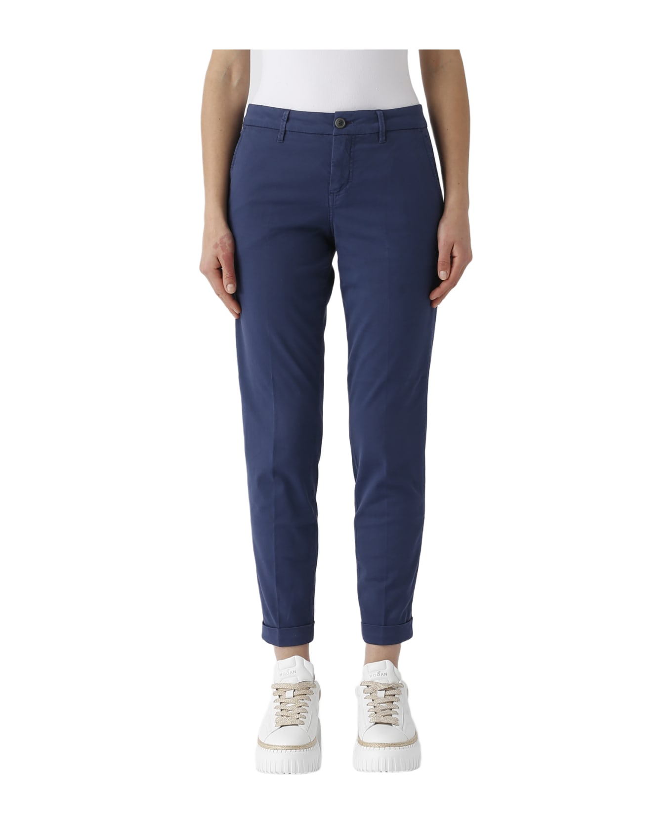 Fay Pant. Chinos F.do 17 Trousers - NAVY