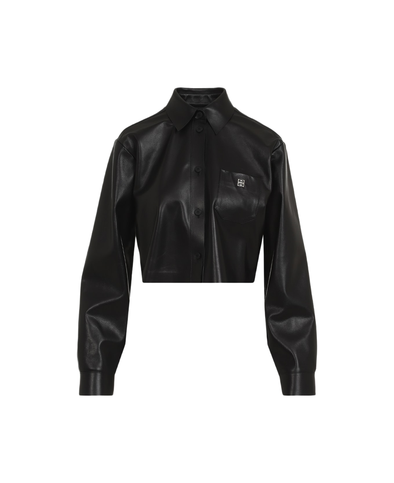 Givenchy Lamb Leather Shirt - Black