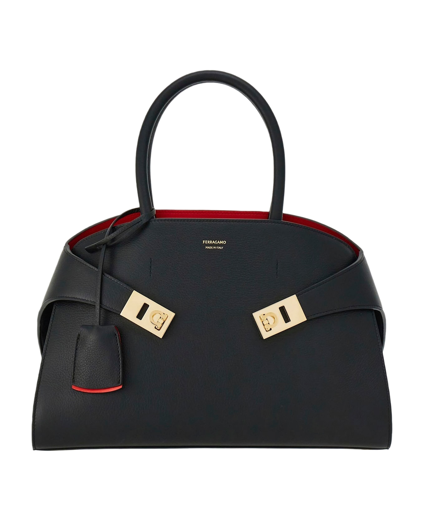 Ferragamo Hand Hug Bag - Black
