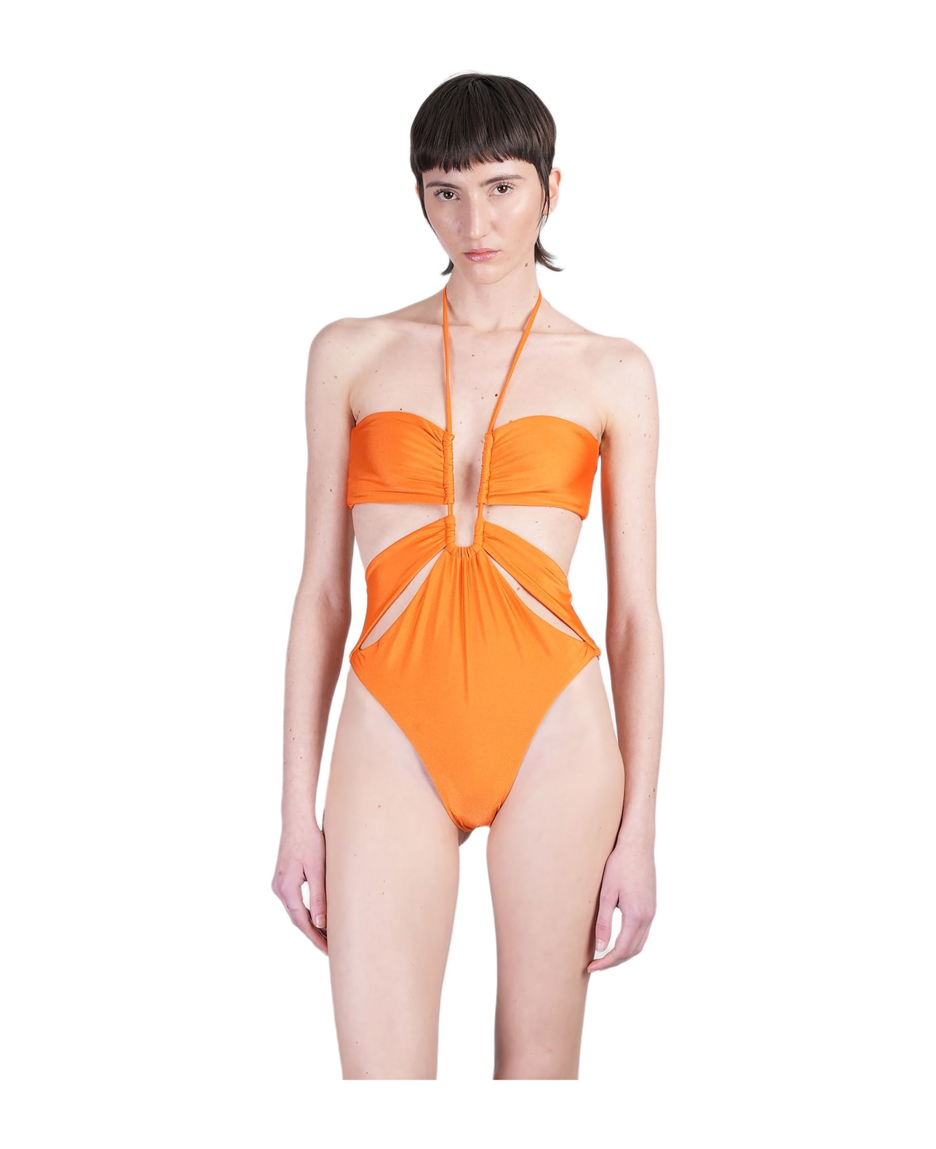 Cult Gaia Hollis Beachwear In Rose-pink Polyester - rose-pink