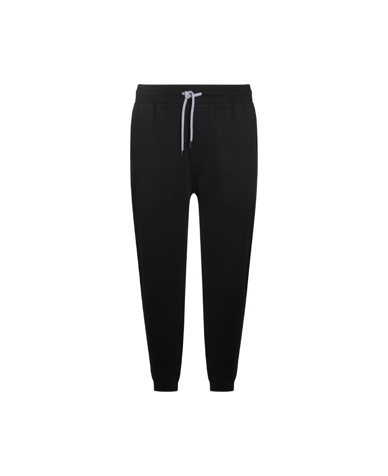 Brunello Cucinelli Black Cotton Pants - Black