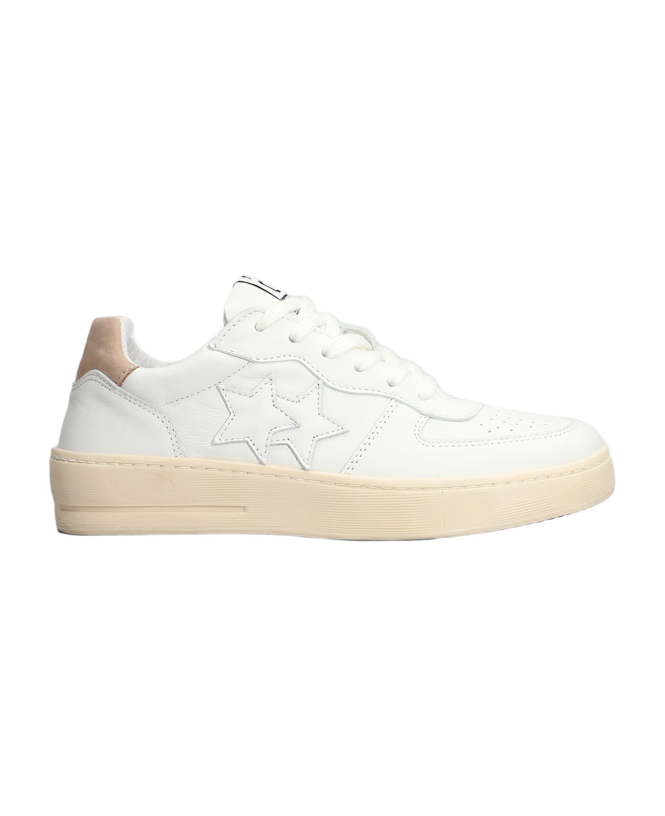 2Star Sneakers In White Suede And Leather - white