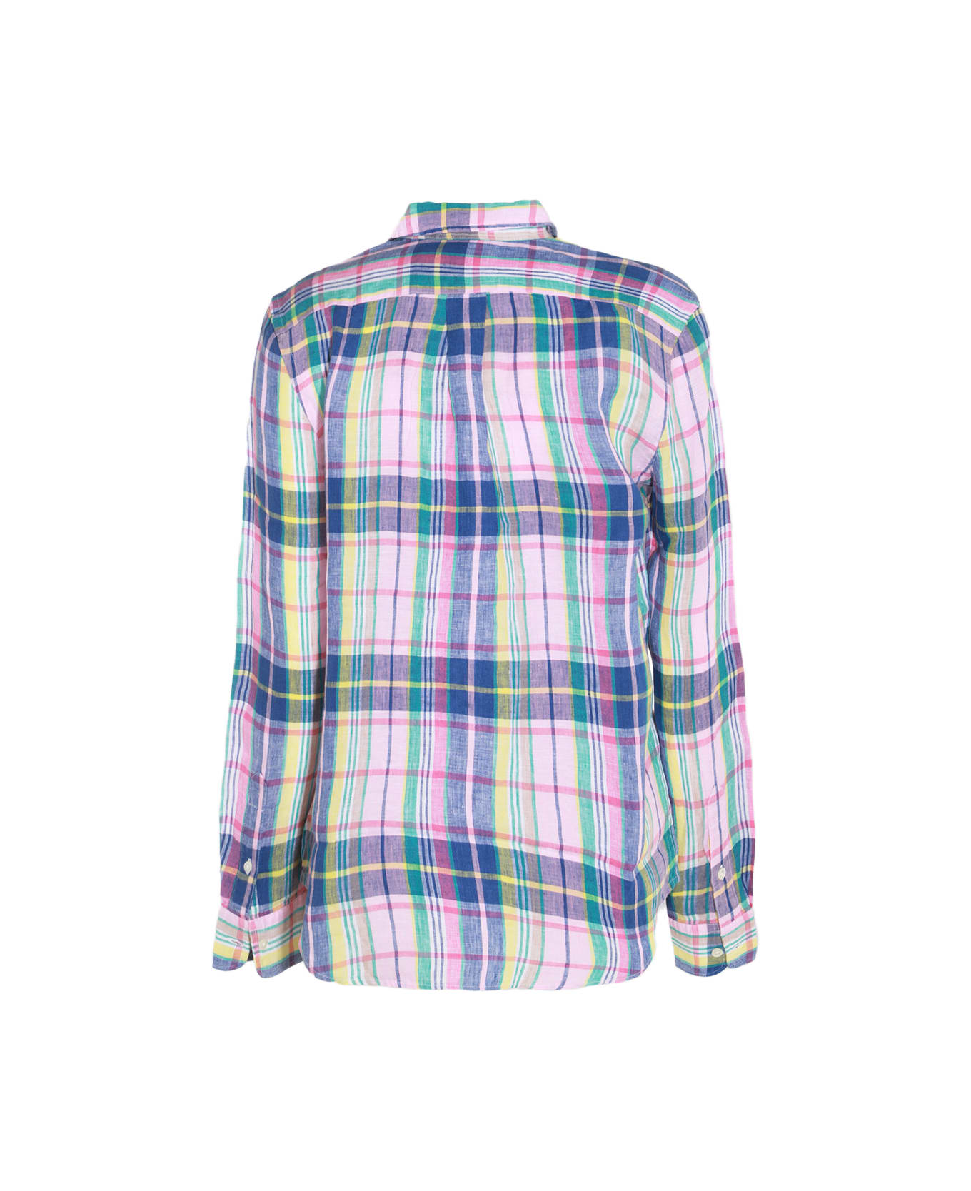 Polo Ralph Lauren Multicolour Linen Shirt - PINK/BLUE/MULTI