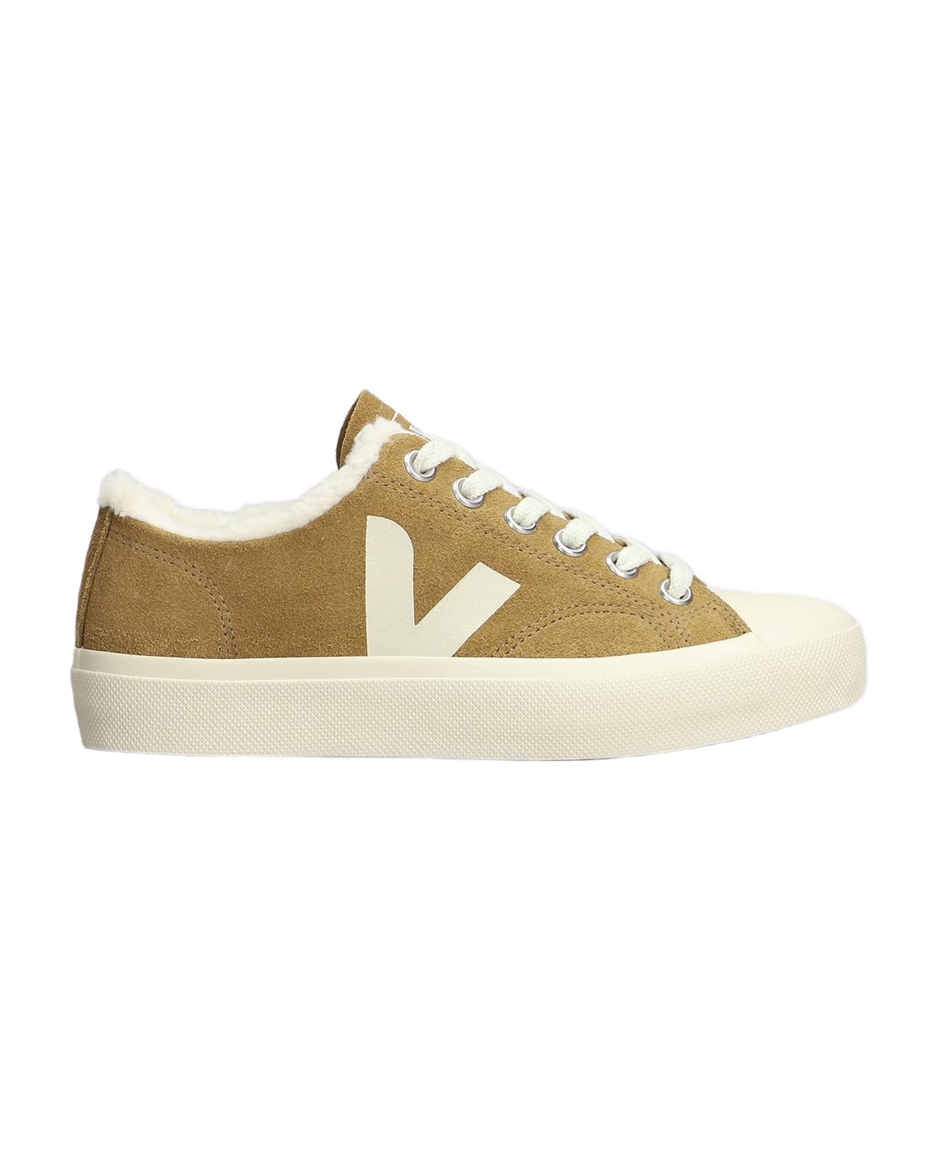 Veja Wata Ii Low Sneakers In Taupe Suede - taupe