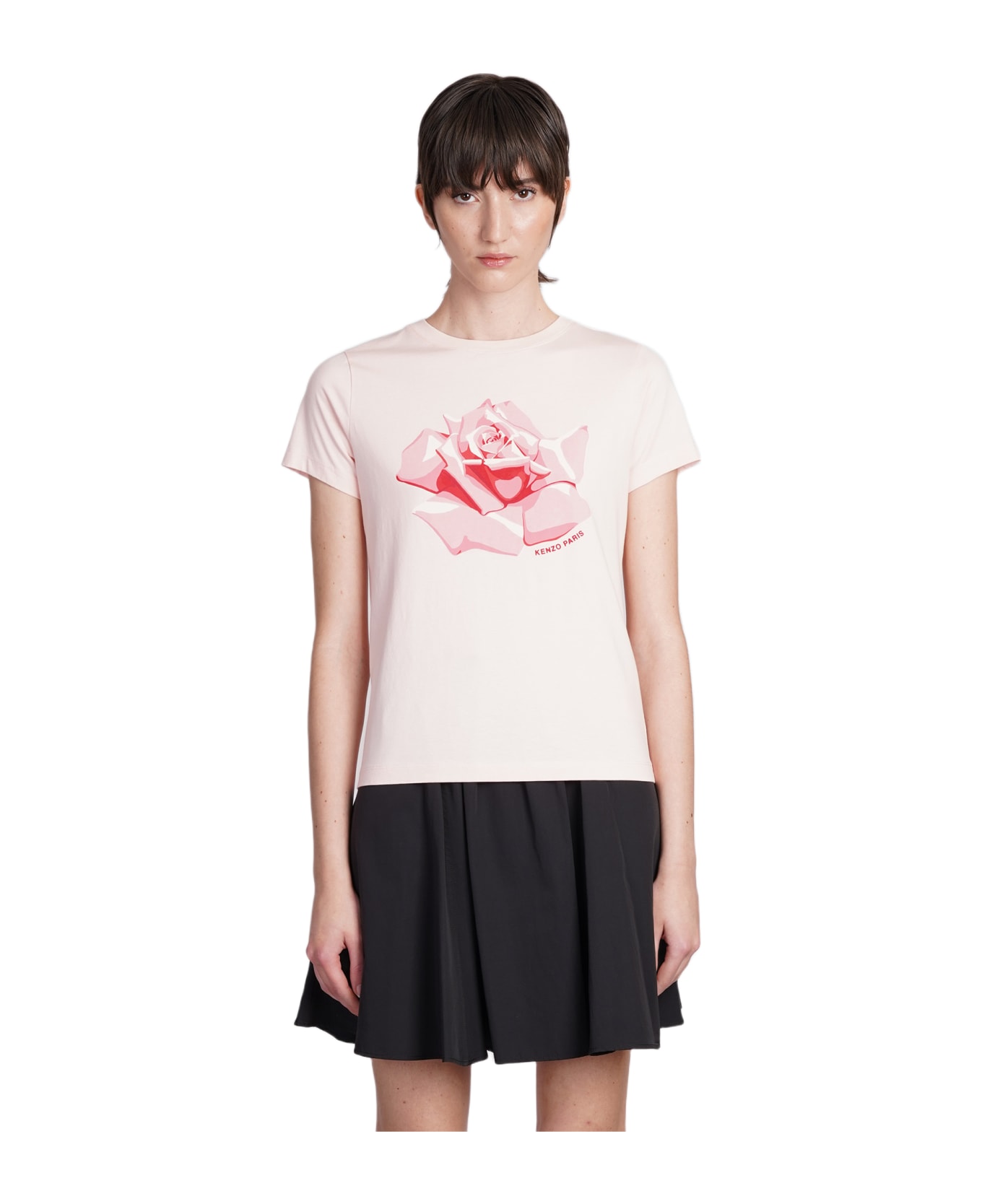 Kenzo T-shirt In Rose-pink Cotton - rose-pink