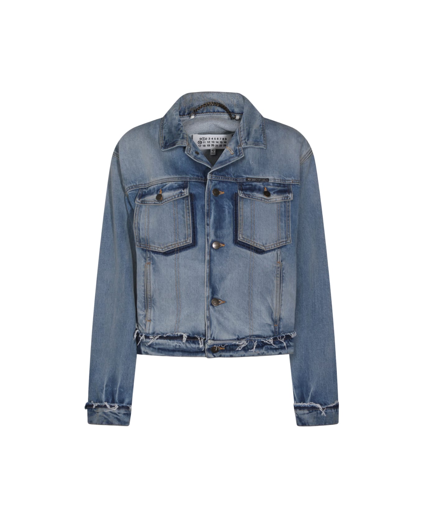 Maison Margiela Light Blue Cotton Denim Jacket - LIGHTBLUE