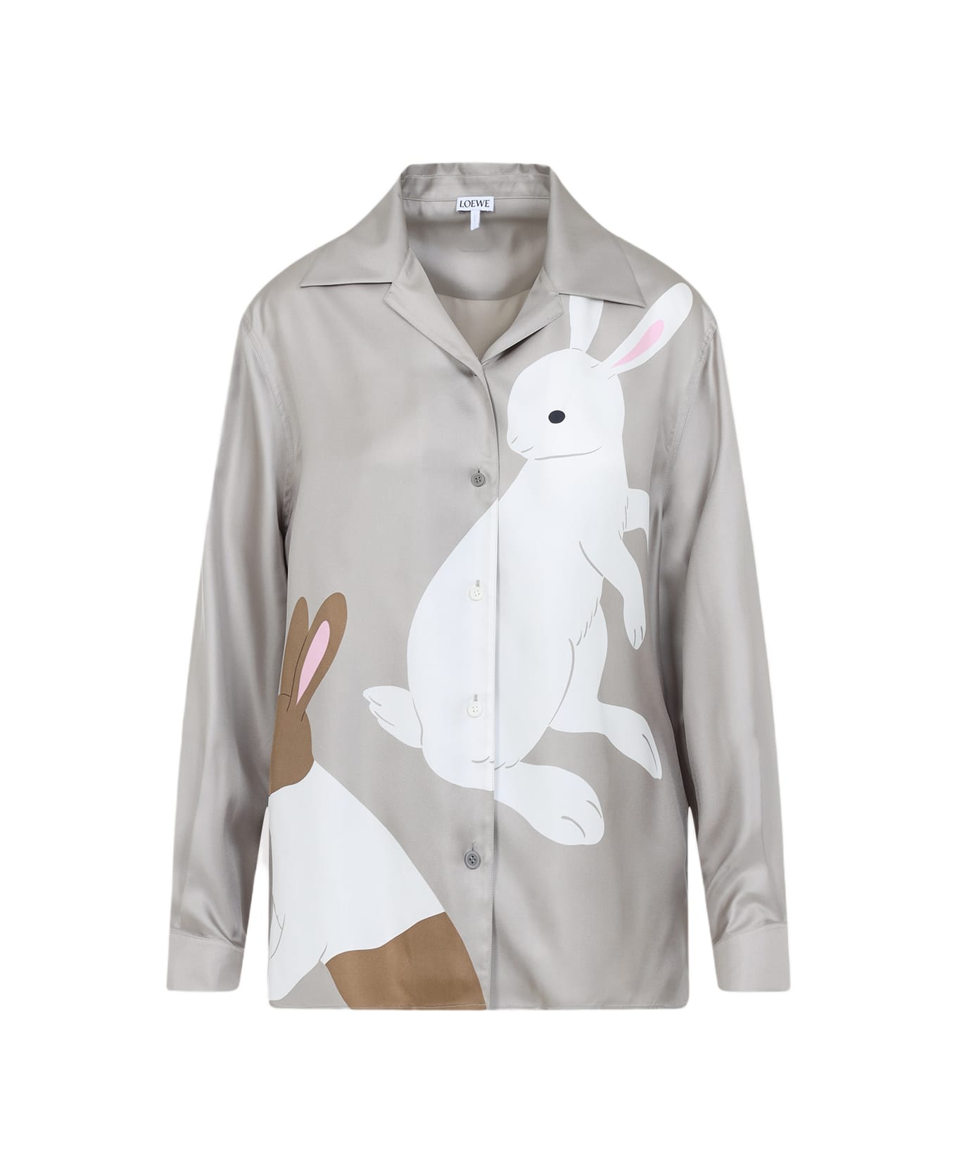 Loewe Cappuccino Satin Loewe X Suna Fujita Shirt - DARKBEIGE