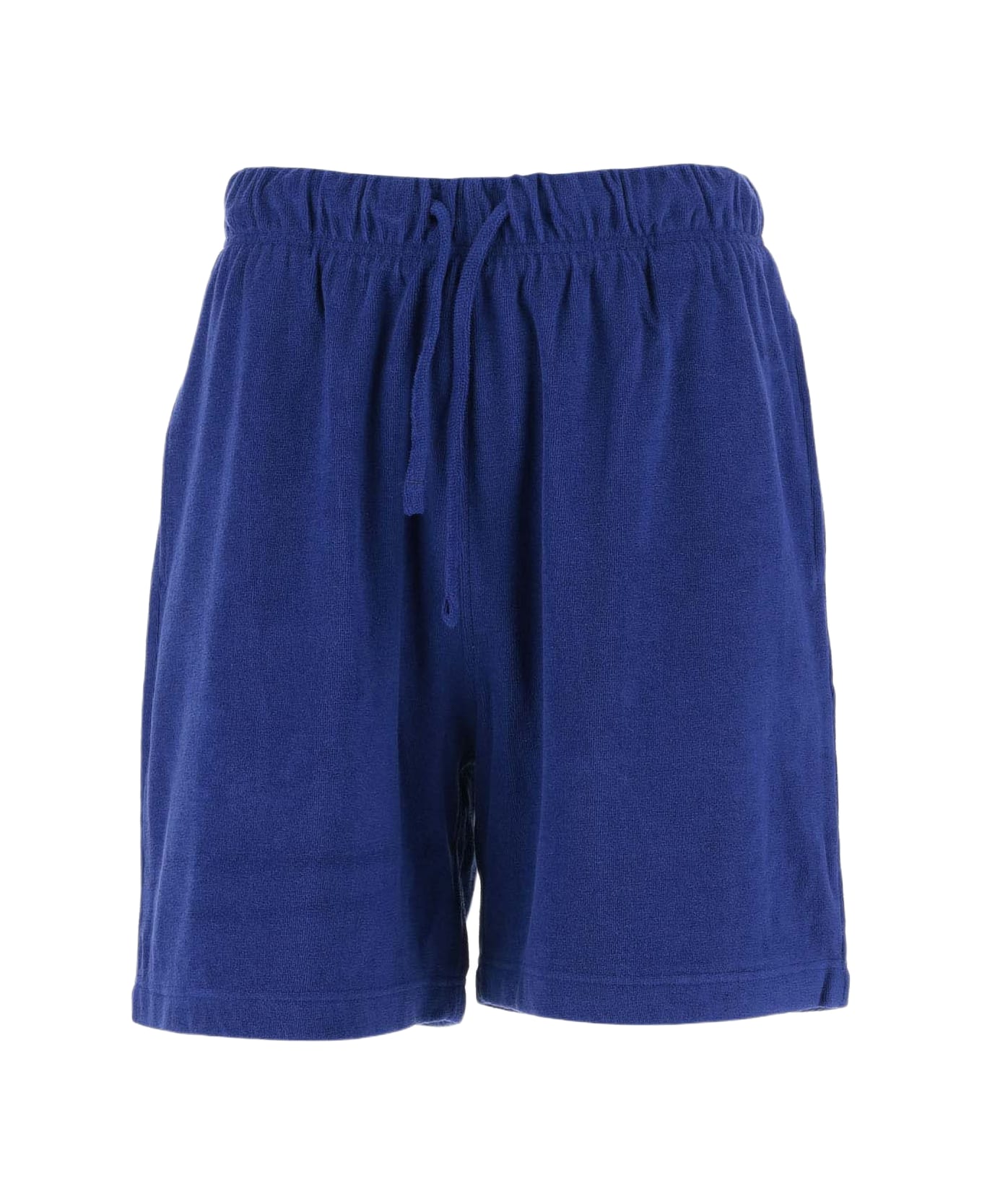 Burberry Cotton Terry Short Pants - Blue