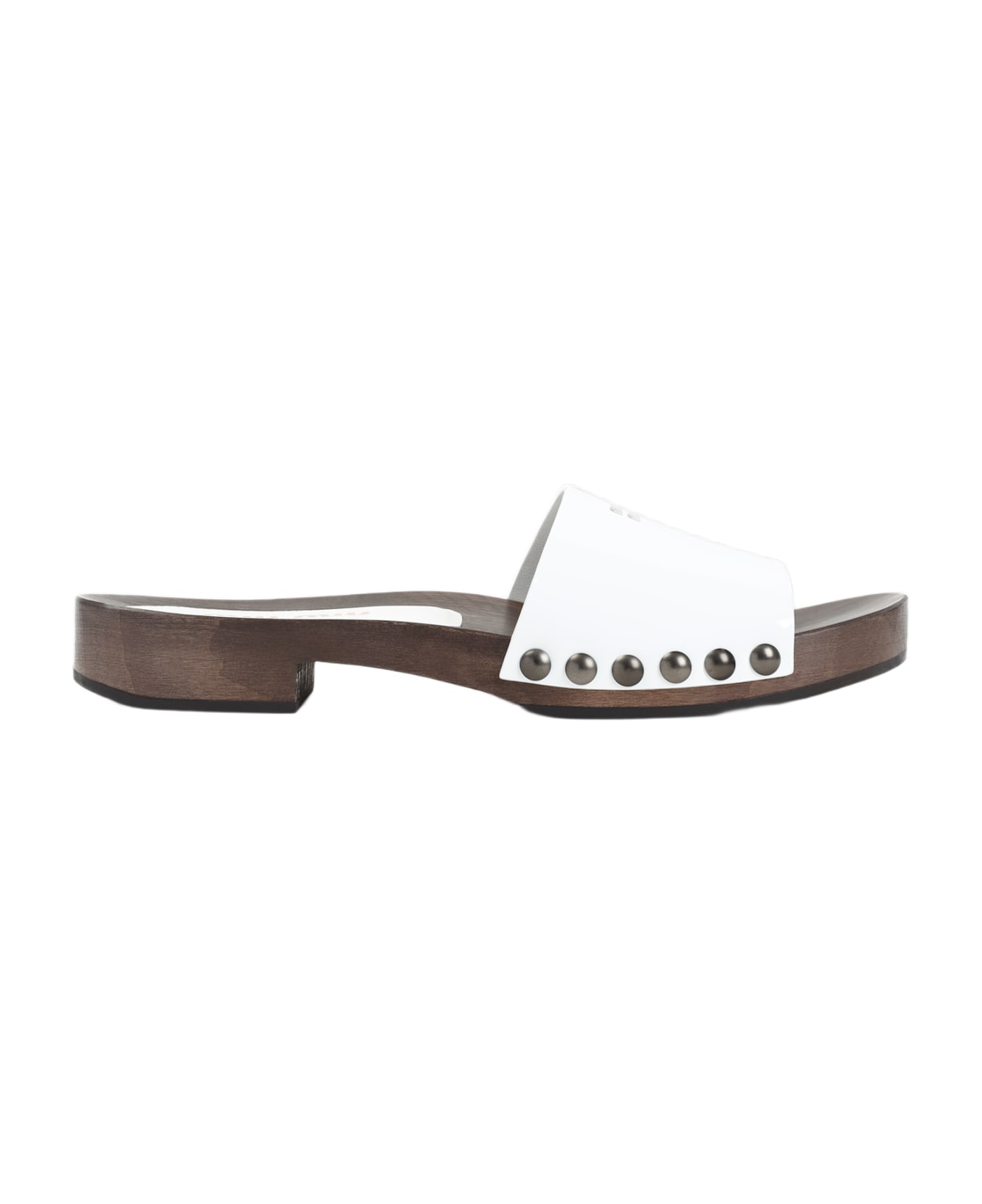 Miu Miu Clogs Sandals - Bianco
