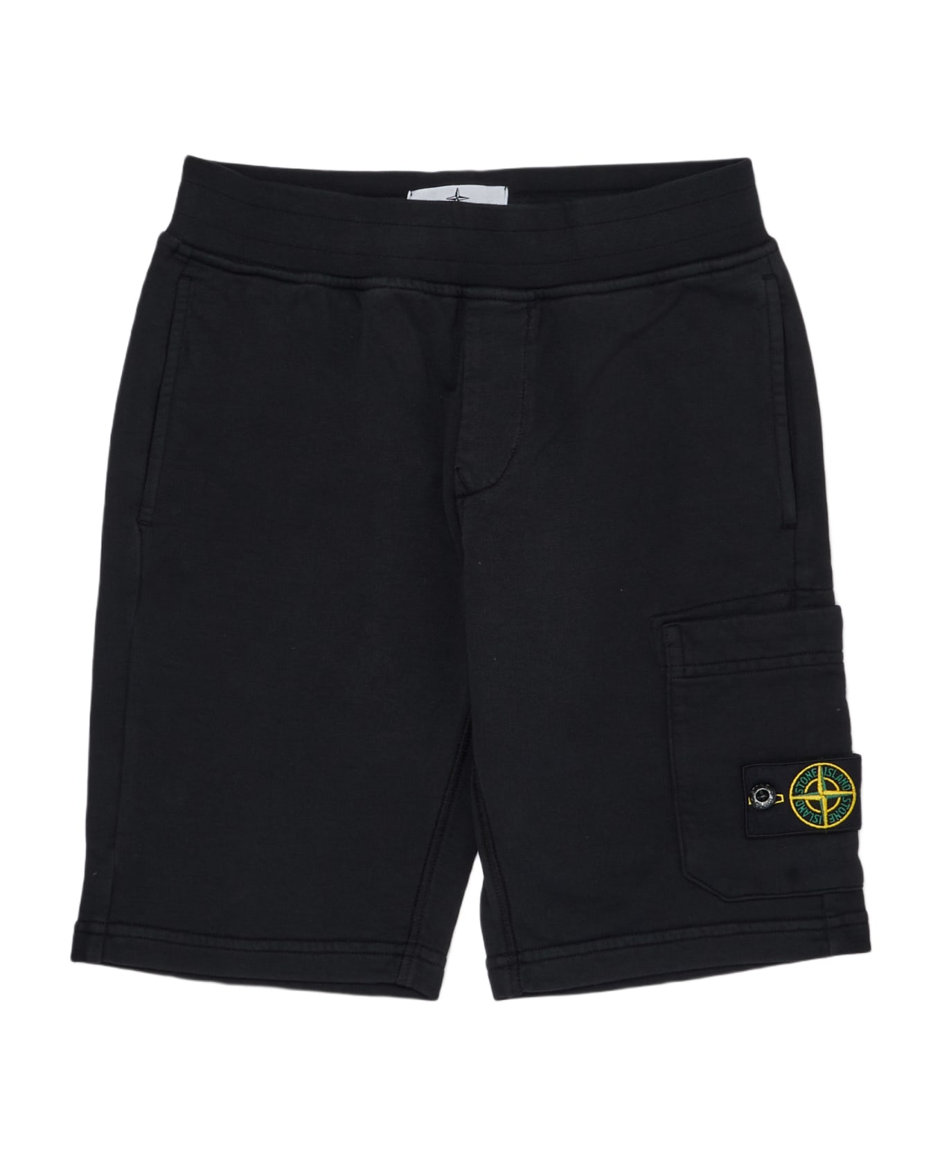 Stone Island Junior Shorts Shorts - NERO ボトムス