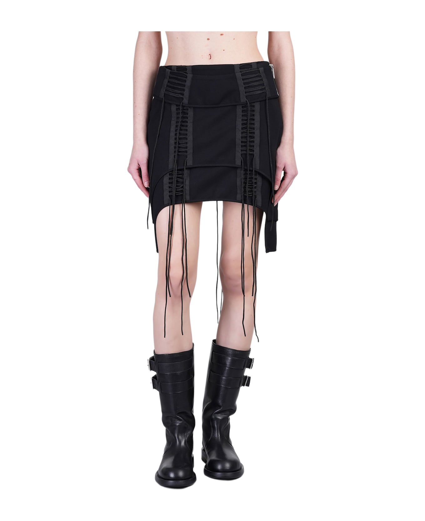 スカート HELMUT LANG Women Skirts O09HW302001 Black Helmut Lang Midi skirt - Black - Women | O09HW302001 | thebs.com