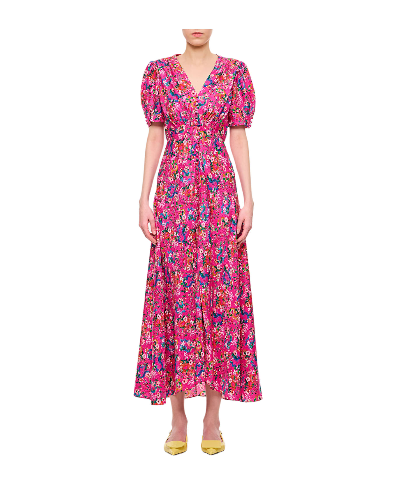 Saloni 'lea' Dress - Pink