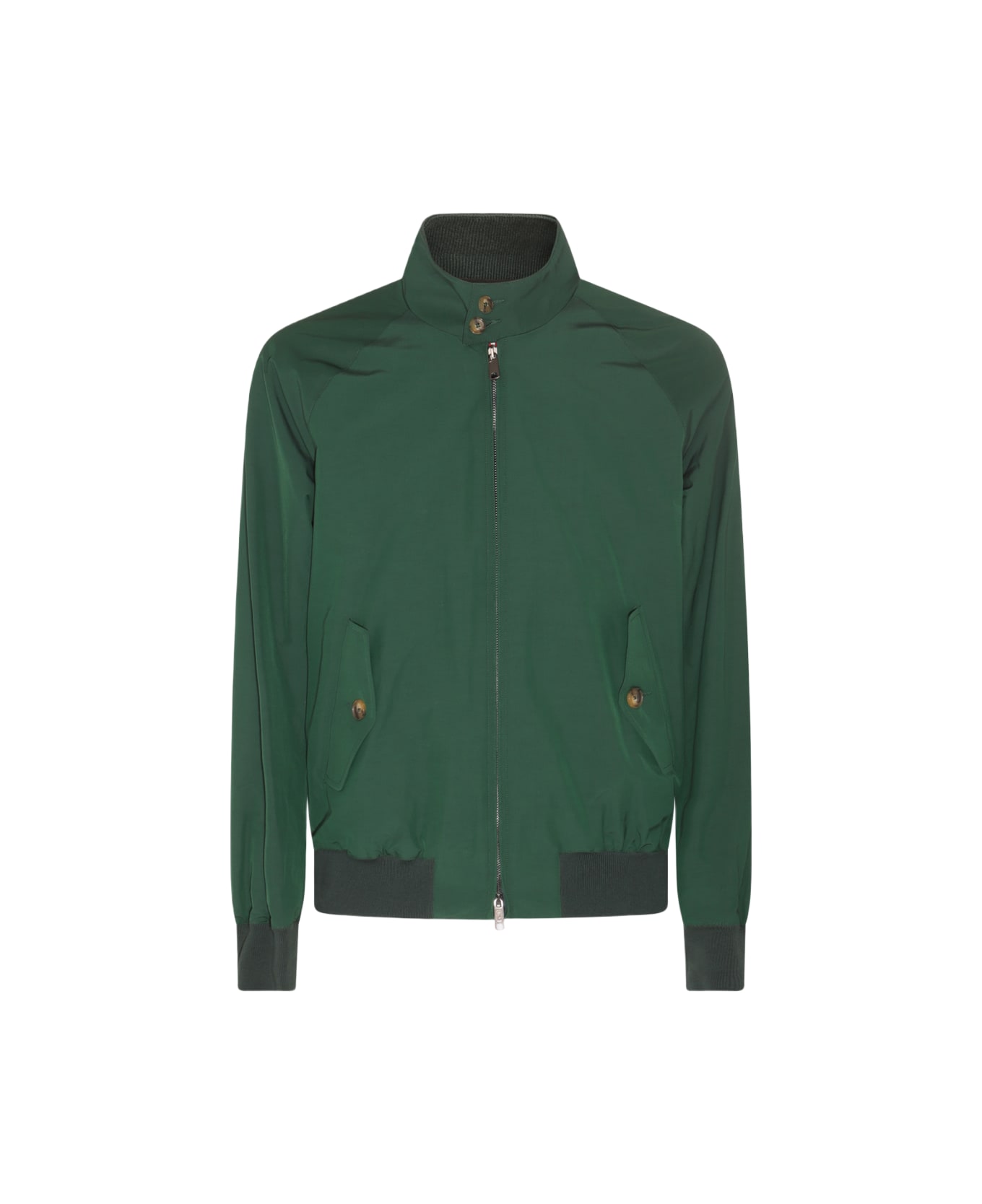 Baracuta Green Cotton Blend Casual Jacket - Racing green ジャケット