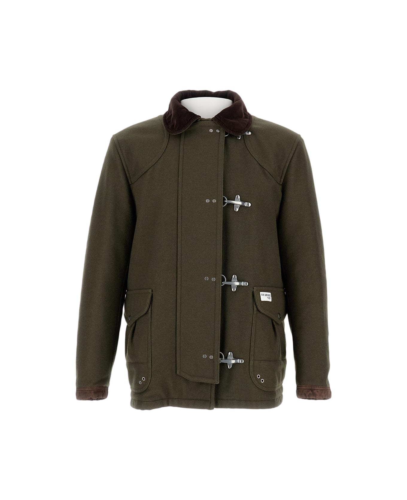 Fay Archived Jacket With 4 Hooks - Green