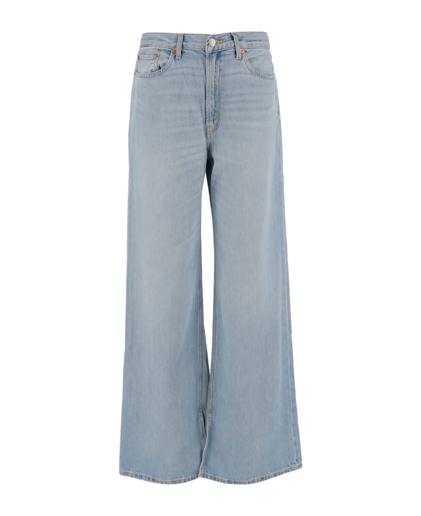 RE/DONE Cotton And Lyocell Jeans - Light denim