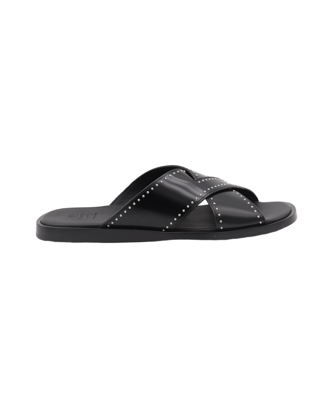 Church's Black Leather Flat - Black