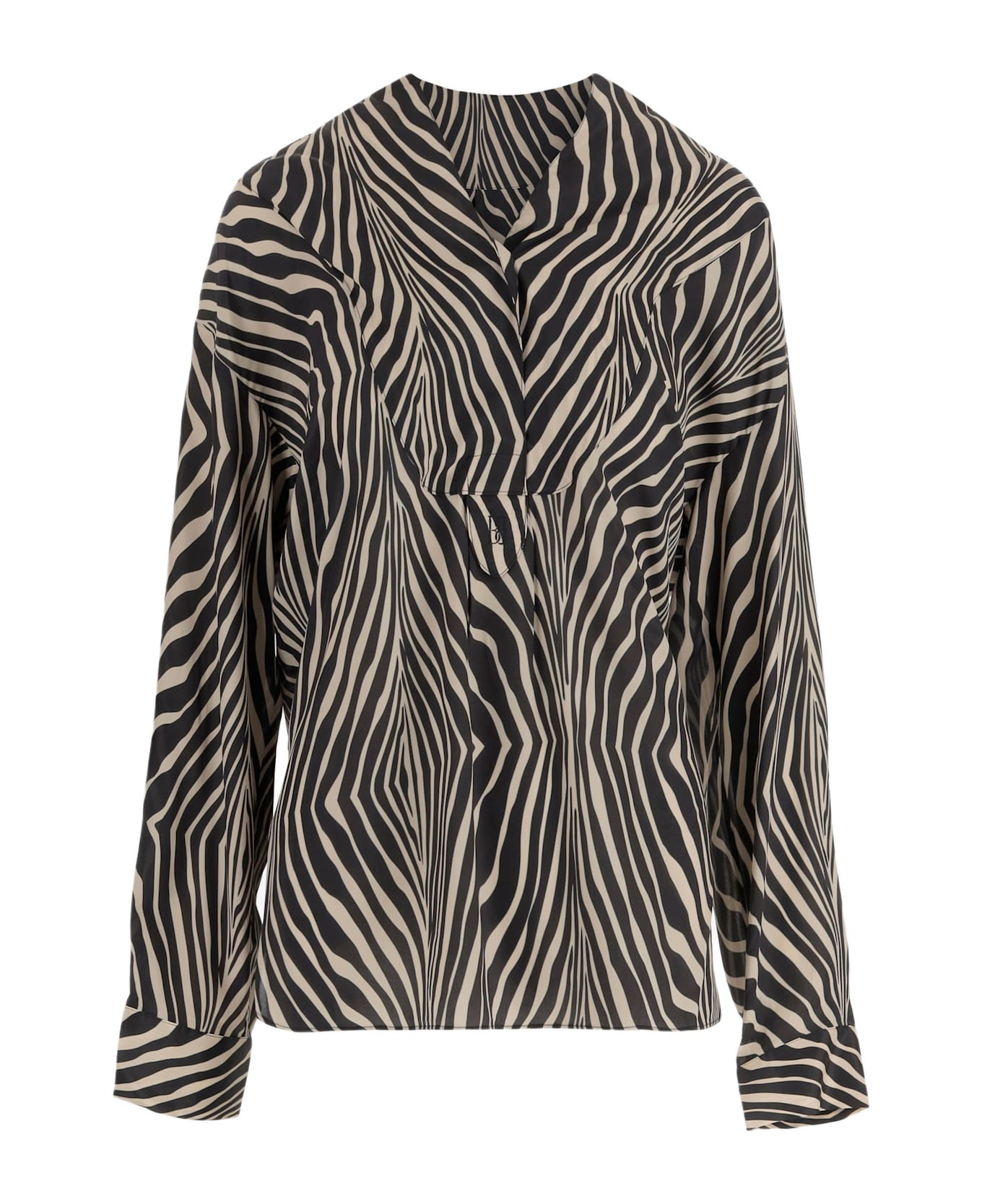 By Malene Birger Silk Blend Fayette Shirt - Red