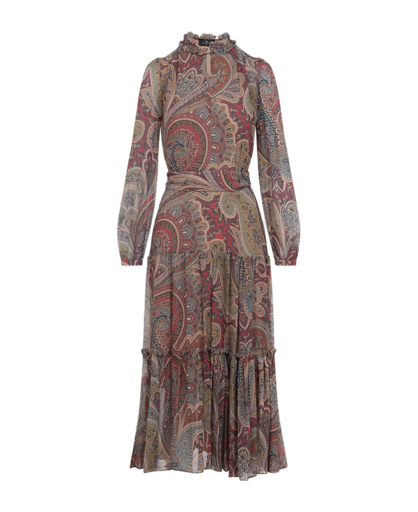 Etro Midi Dress - Stampa F.do Bordeaux