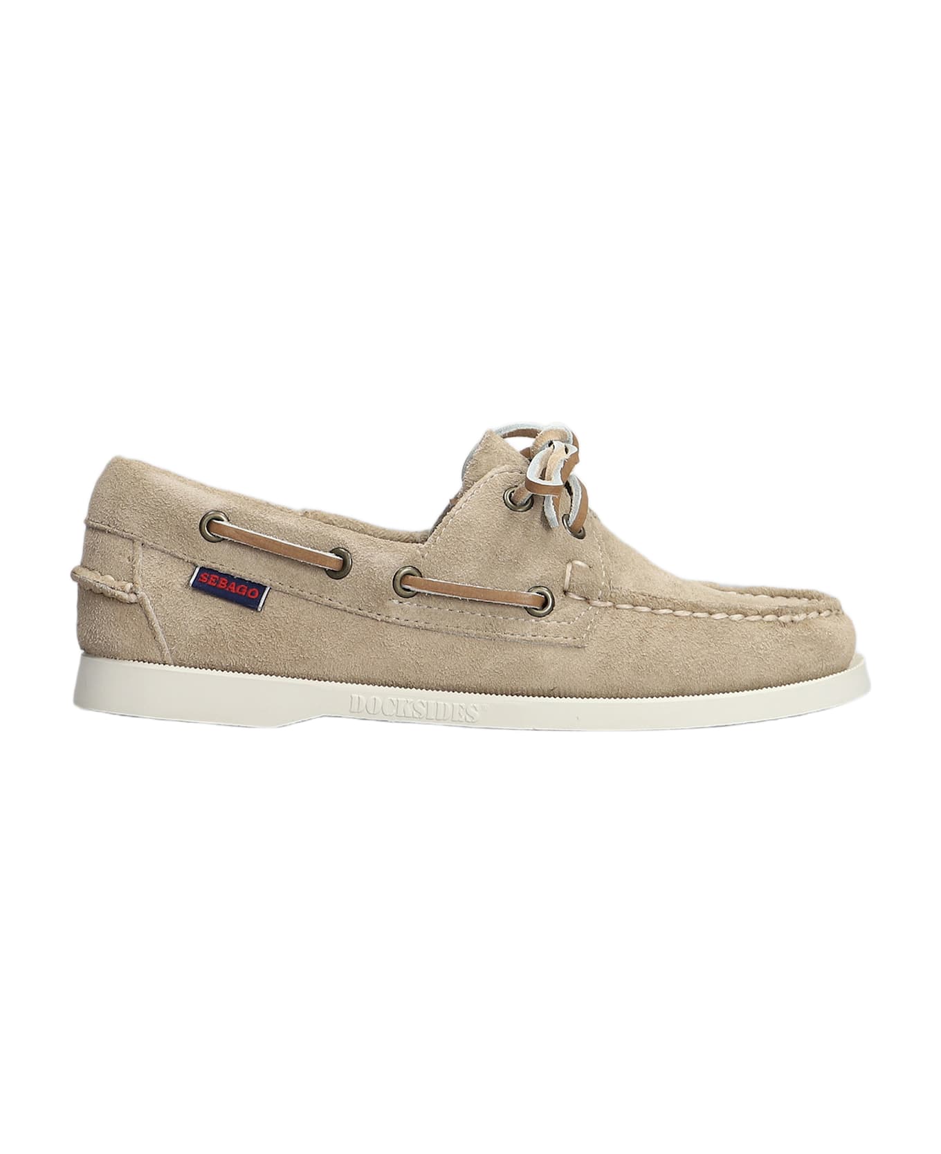 Sebago Portland Flesh Out Loafers In Taupe Suede - taupe