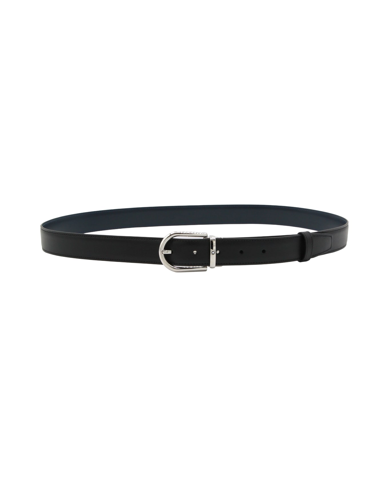 Montblanc Black Leather Belt
