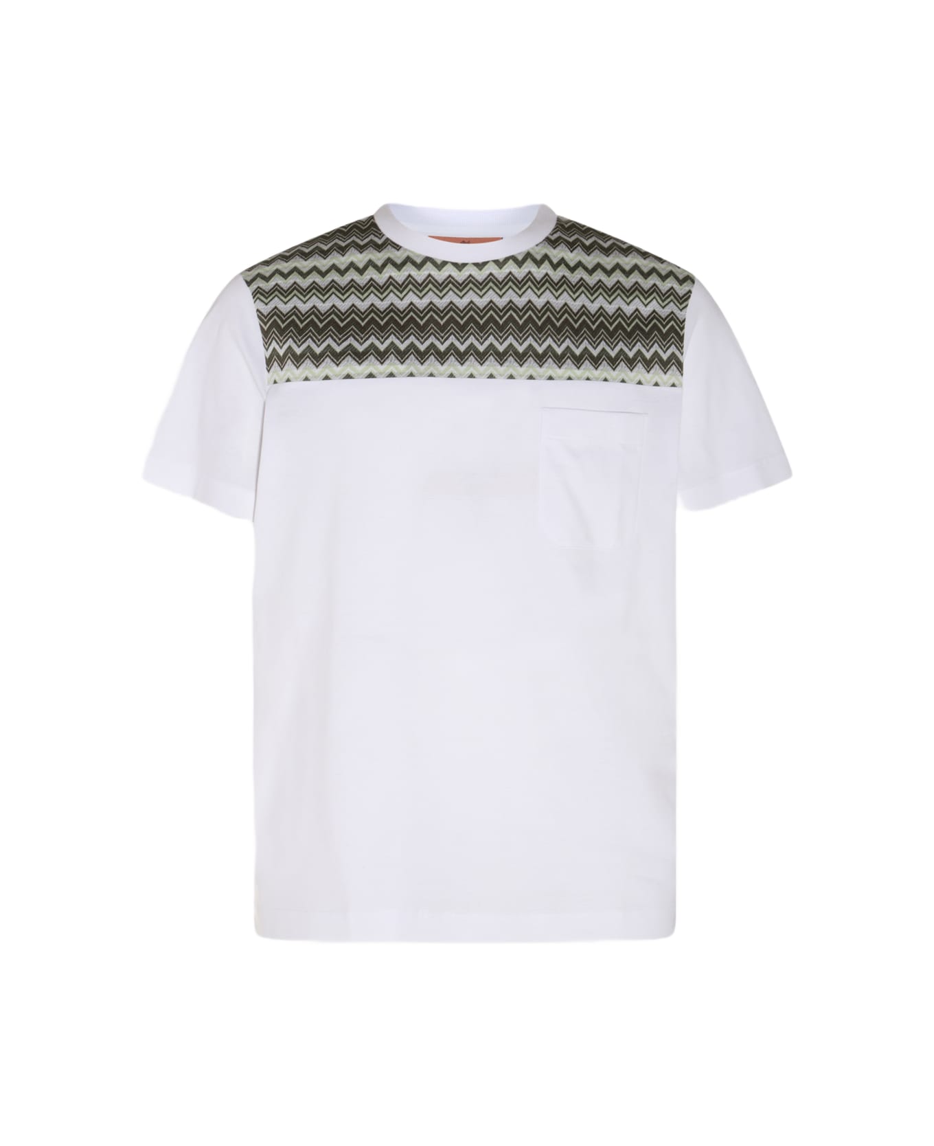 Missoni White Multicolour Cotton T-shirt シャツ