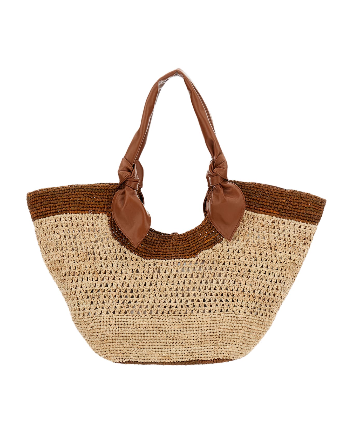 Hereu Fonol Bicolour Shoulder Bag - Beige