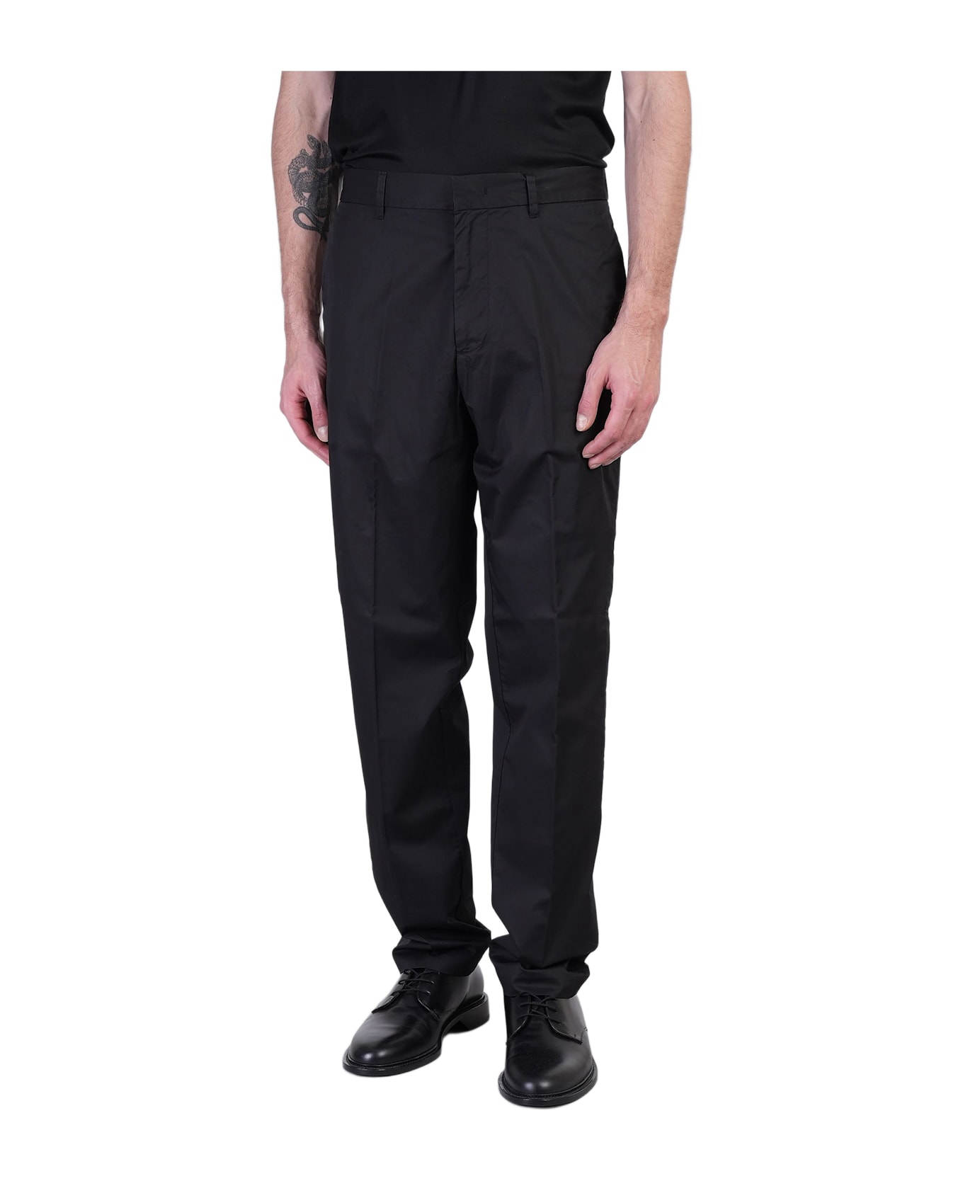 Emporio Armani Pants In Black Polyester - black