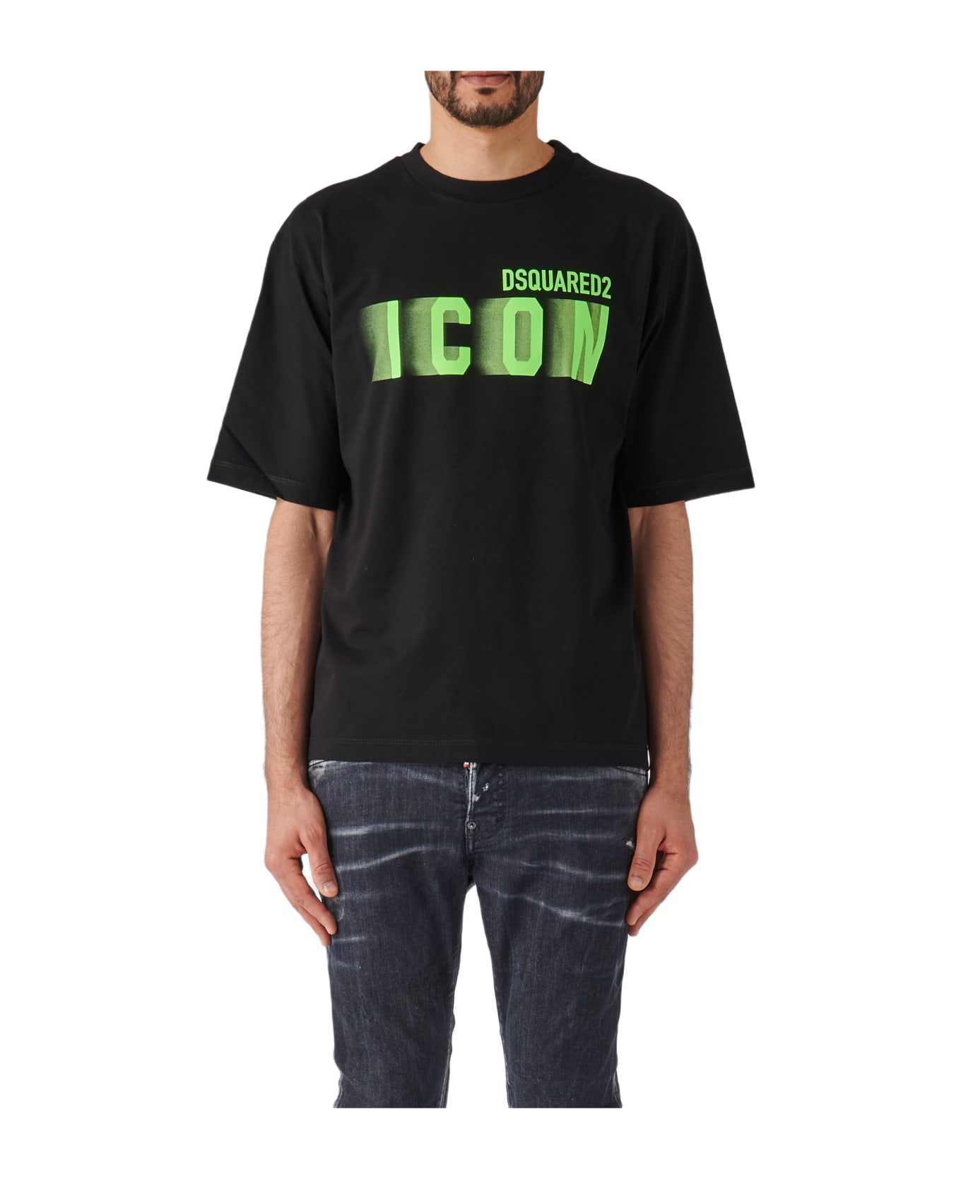 Dsquared2 Icon Blur Loose Fit Tee T-shirt - NERO